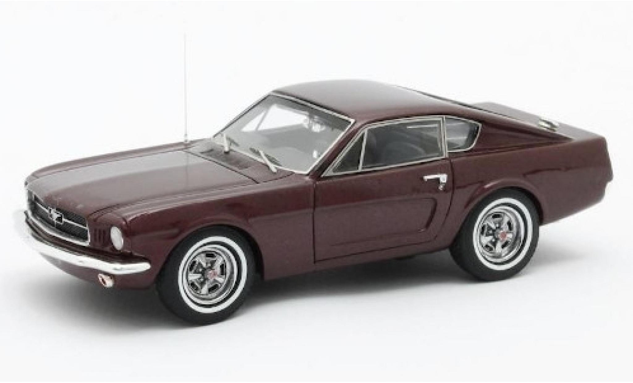 Ford Mustang 1/43 Matrix Shorty metallico rosso 1964 modellino in miniatura