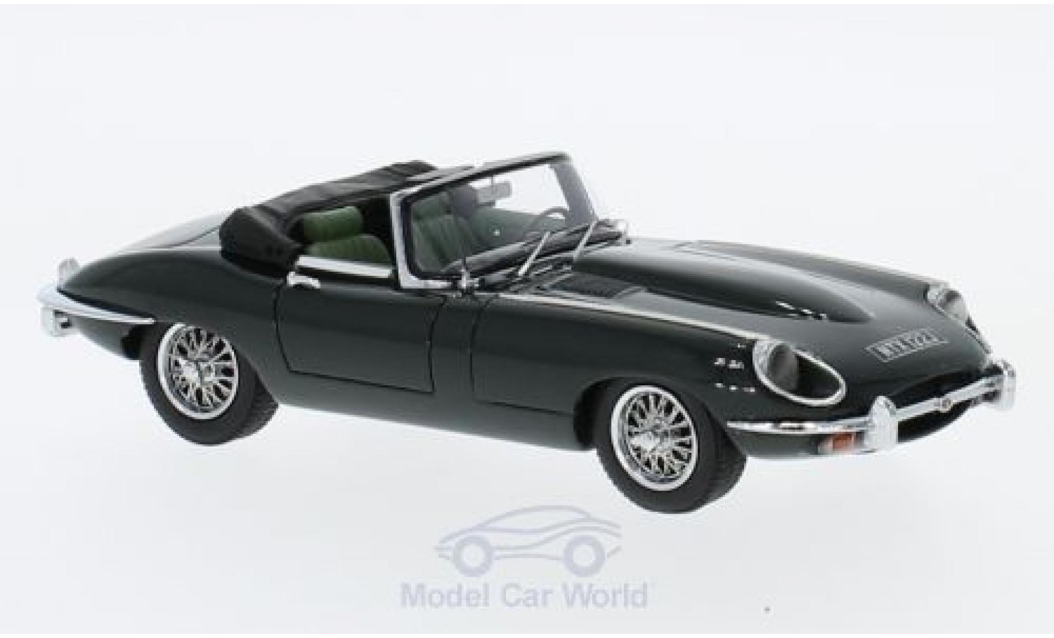 Jaguar E-Type 1/43 Matrix Roadster Series II verde modellino in miniatura