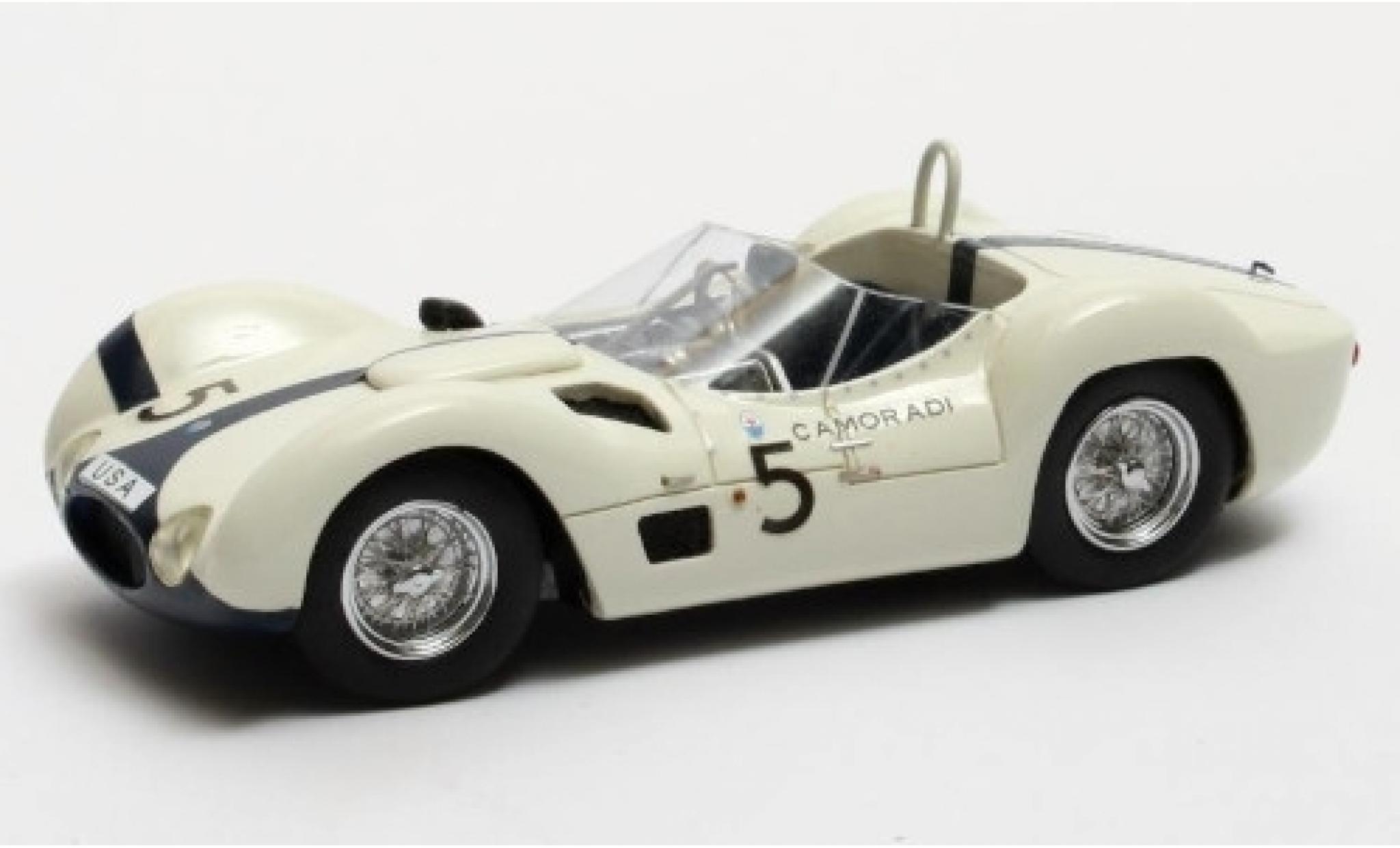 Maserati Tipo 1/43 Matrix 61 Birdcage RHD No.5 Camoradi USA Racing Team 1000km Nürburgring 1960 S.Moss/D.Gurney modellino in miniatura