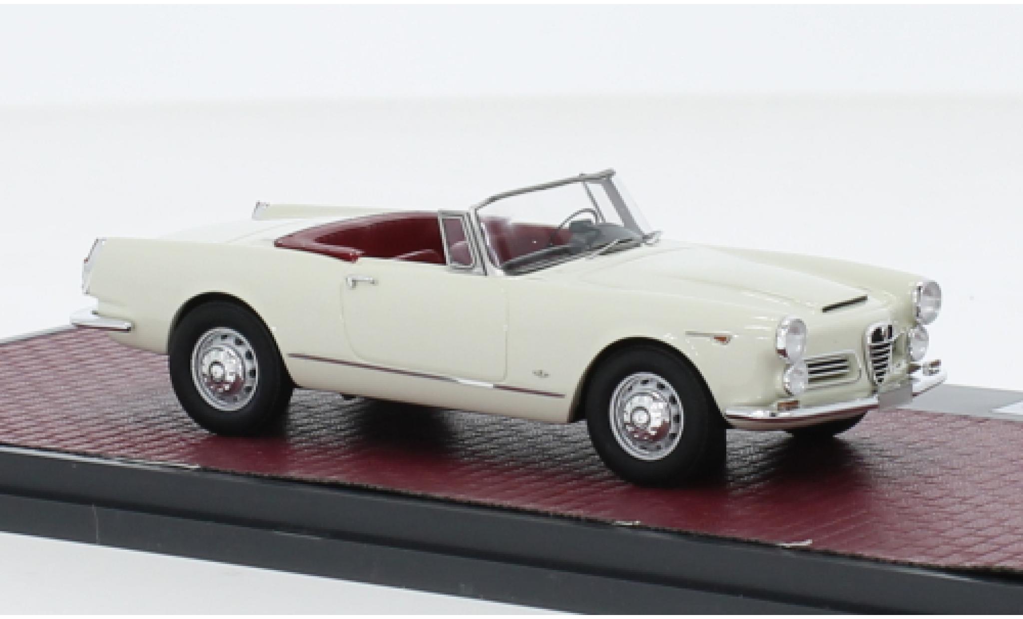 Alfa Romeo 2600 1/43 Matrix Spider bianco 1962 modellino in miniatura
