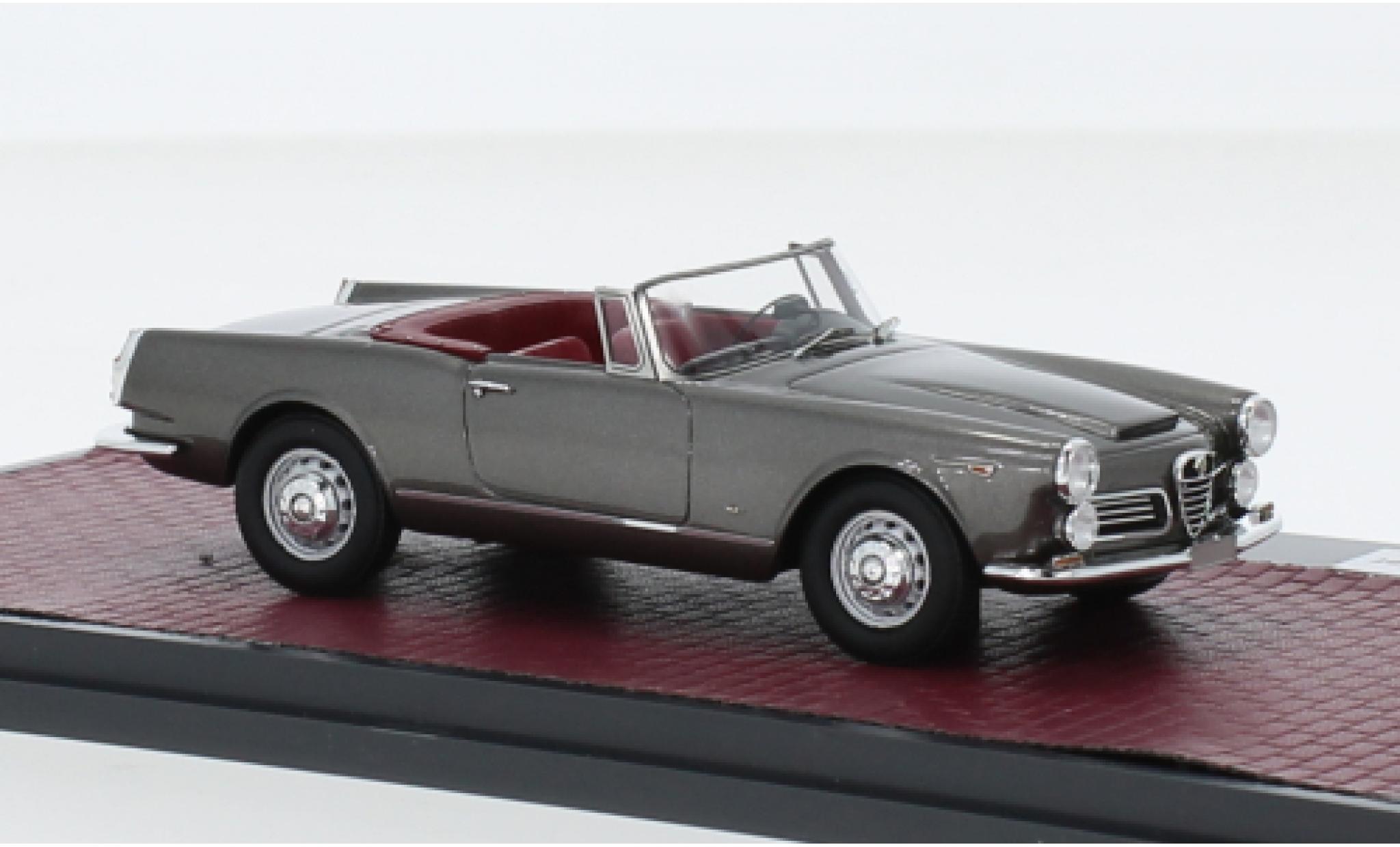 Alfa Romeo 2600 1/43 Matrix Spider metallise grigio 1962 modellino in miniatura