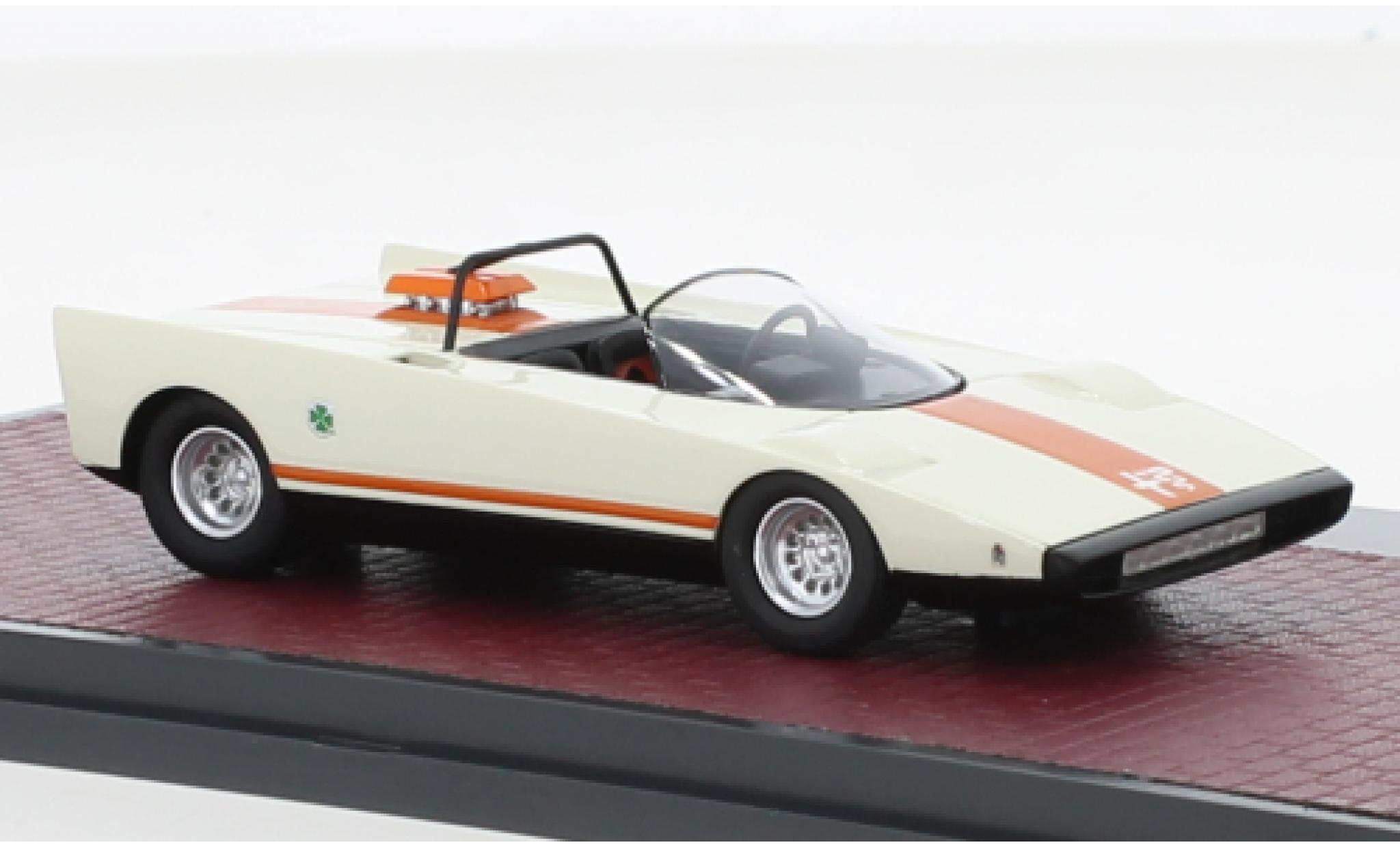 Alfa Romeo 33 1/43 Matrix Spider Speciale Cuneo Pininfarina bianco/orange 1971 modellino in miniatura