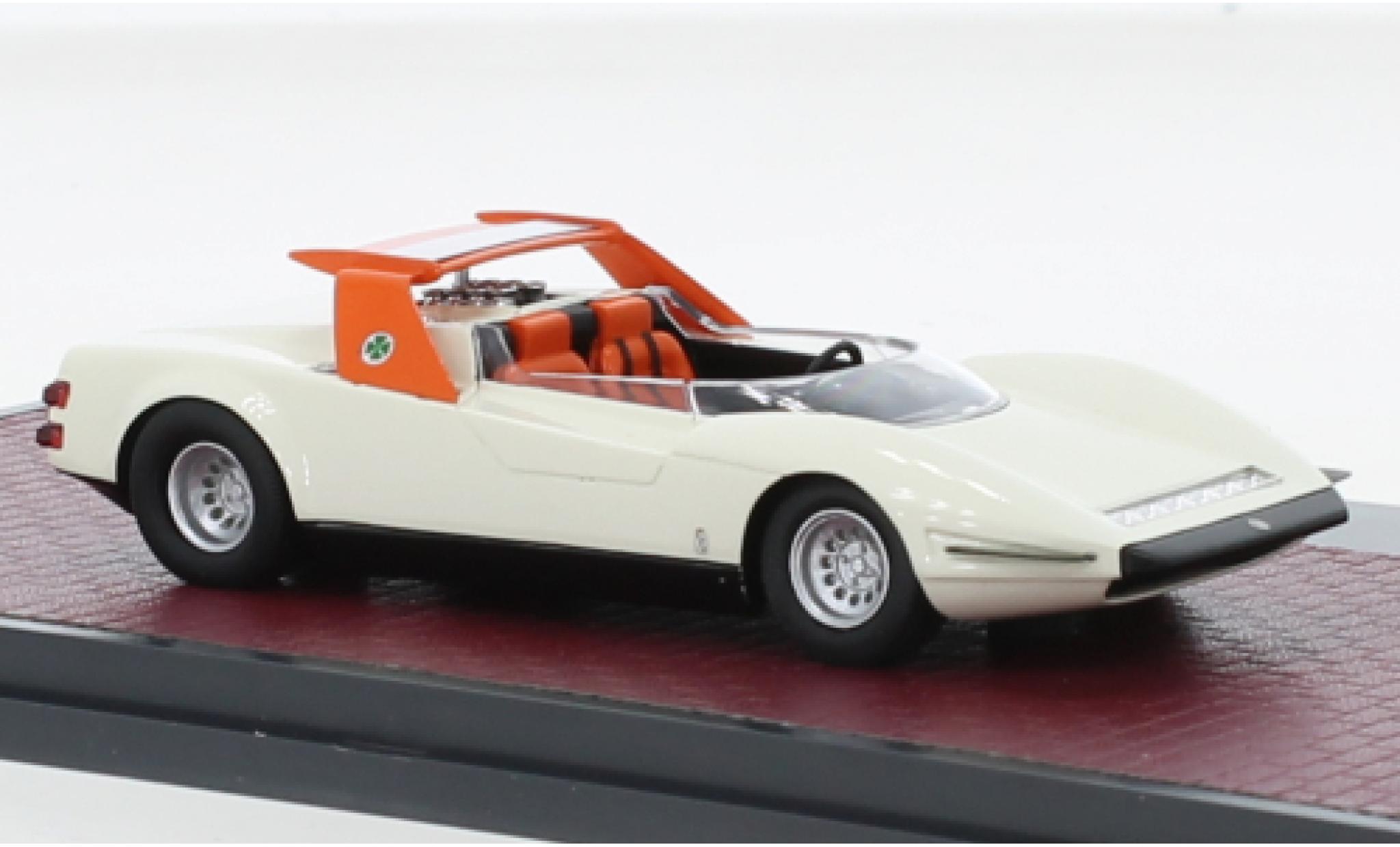 Alfa Romeo P3 1/43 Matrix 3 Roadster Pininfarina bianco/orange 1968 modellino in miniatura