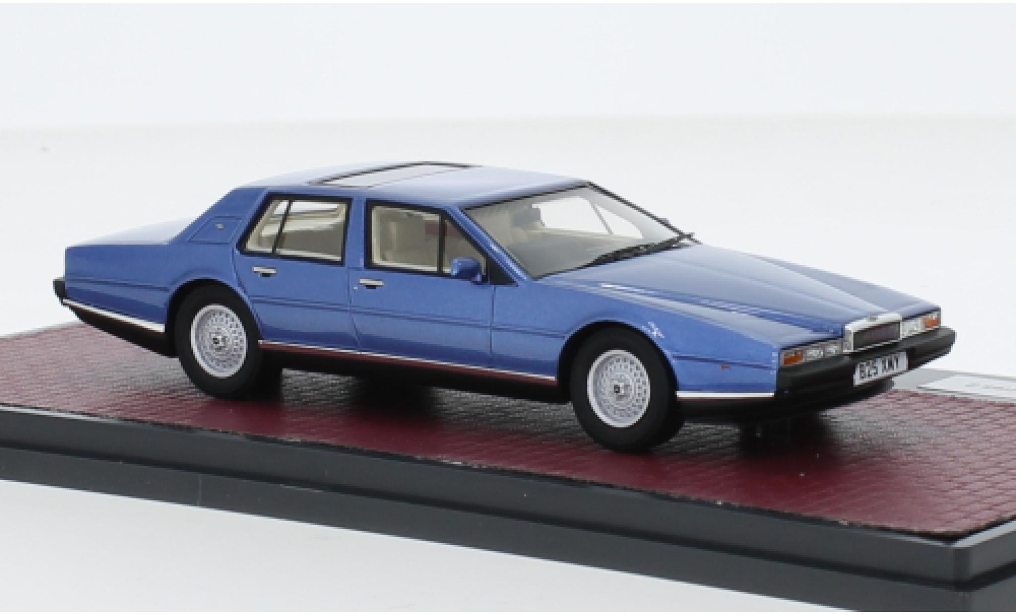 Aston Martin Lagonda 1/43 Matrix S2 metallise blu RHD 1980 modellino in miniatura