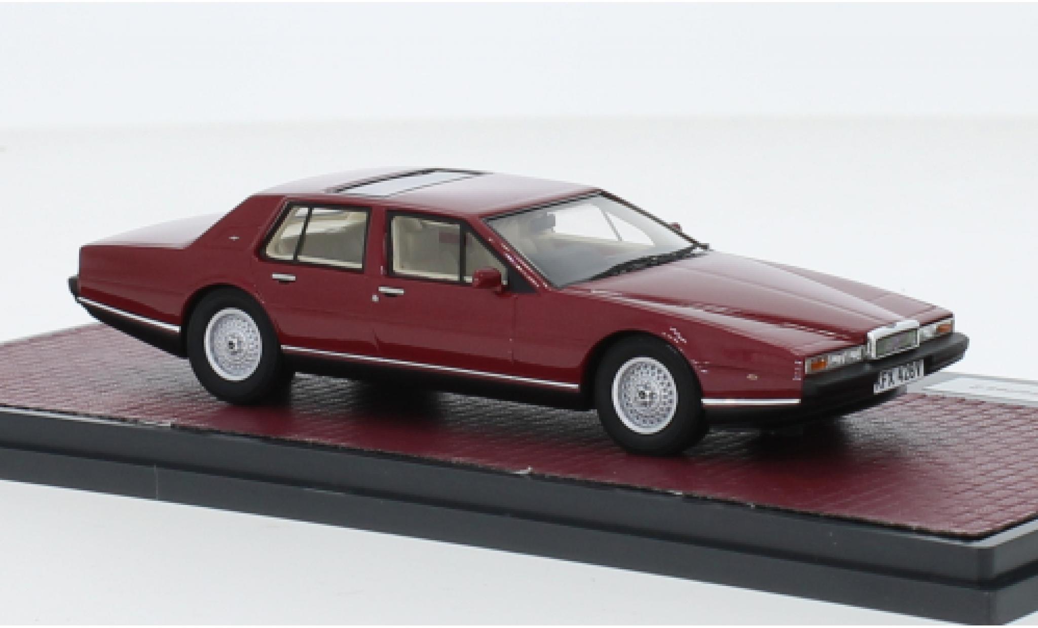 Aston Martin Lagonda 1/43 Matrix S2 metallise rosso foncé RHD 1980 modellino in miniatura