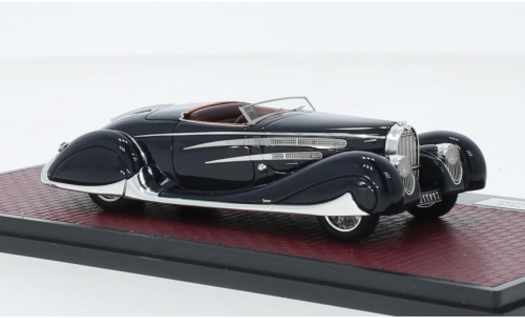 Bugatti 57 1/43 Matrix TC VanVooren cabriolets blu foncé RHD 1939 modellino in miniatura