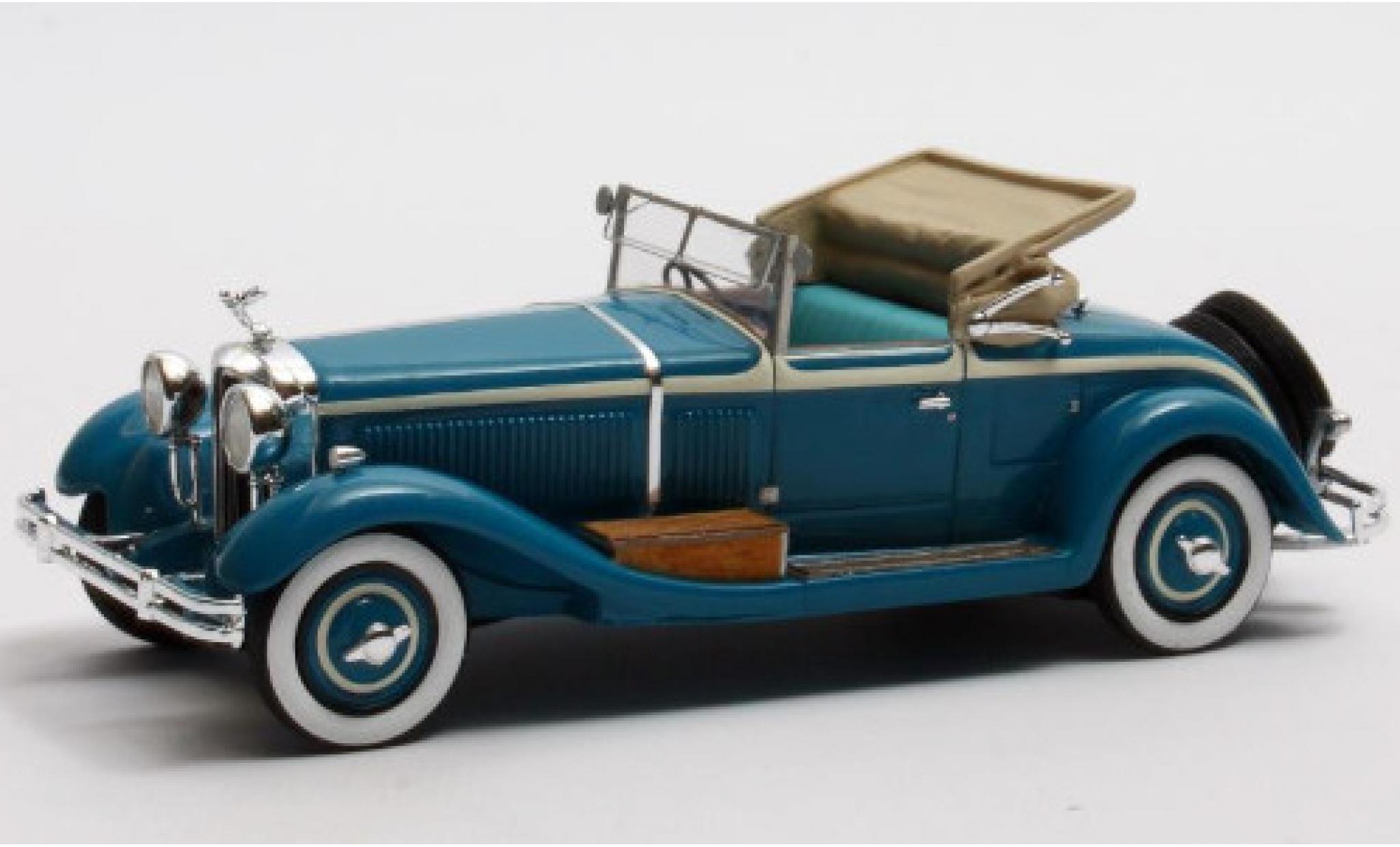 Isotta Fraschini 1/43 Matrix 8A SS Castagna Roadster blu RHD 1929 modellino in miniatura