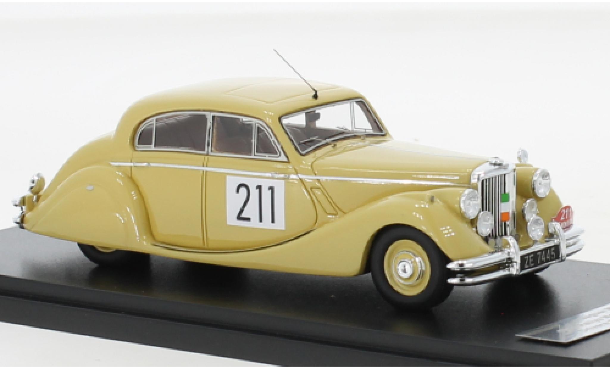 Jaguar MK 1/43 Matrix V RHD No.211 Rallye Monte Carlo 1951 modellino in miniatura