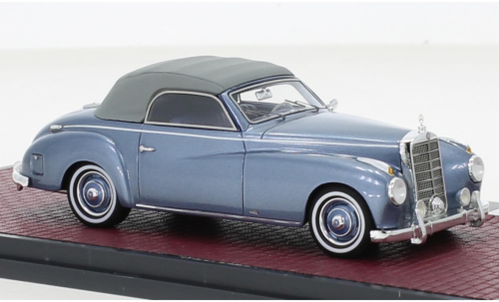 Mercedes 220 1/43 Matrix A Cabriolet Wendler (W187) metallise blu 1952 modellino in miniatura
