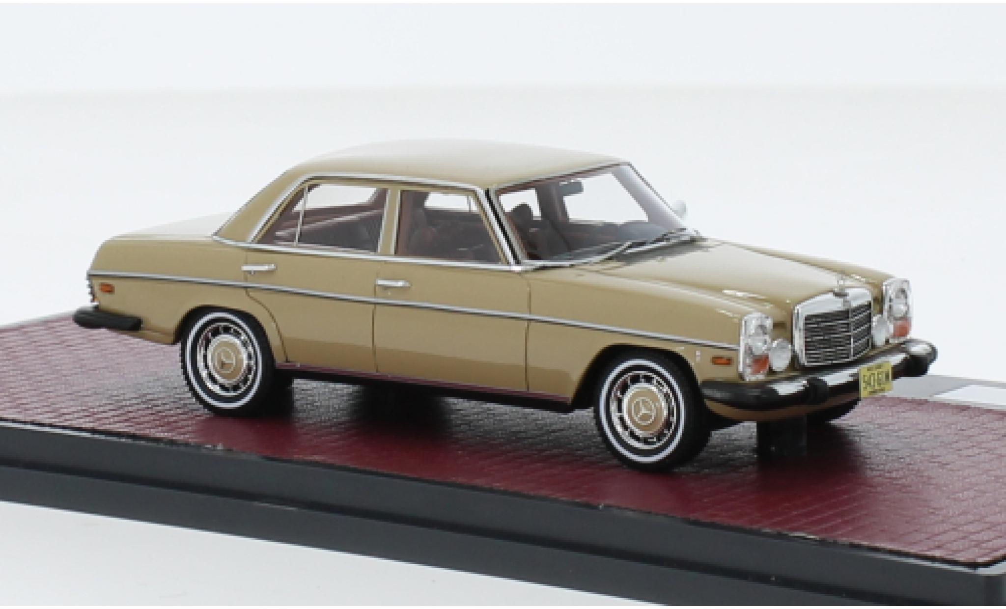 Mercedes 300 1/43 Matrix D (W115) beige 1974 modellino in miniatura
