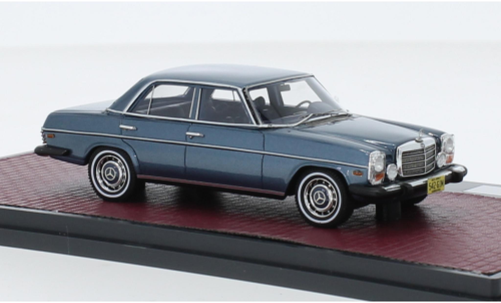 Mercedes 300 1/43 Matrix D (W115) metallise blu 1974 modellino in miniatura