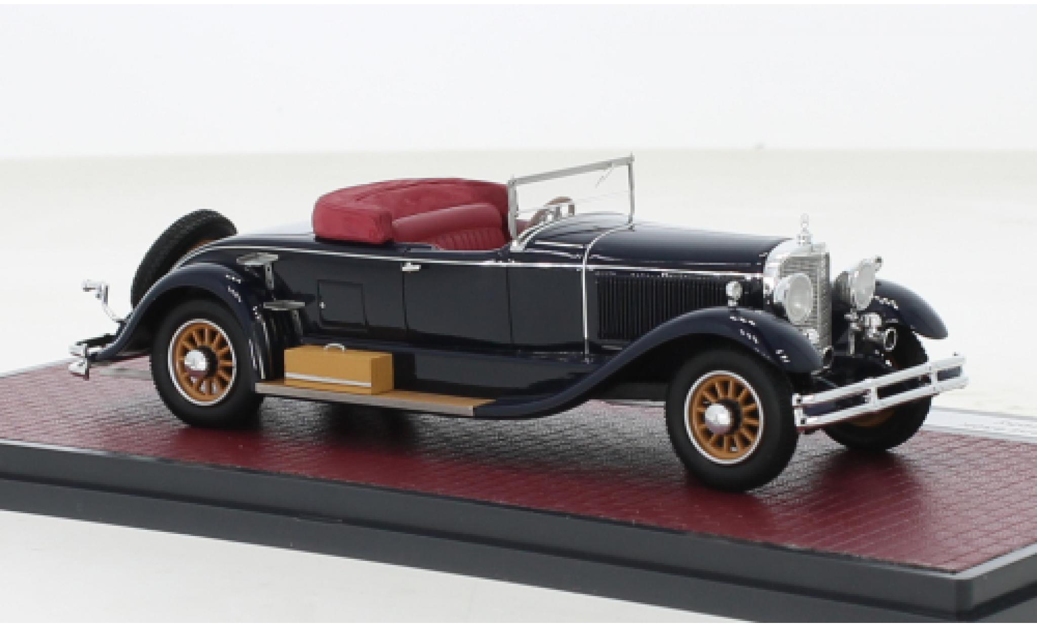Mercedes Classe S 1/43 Matrix 630K Roadster by Murphy blu 1925 modellino in miniatura