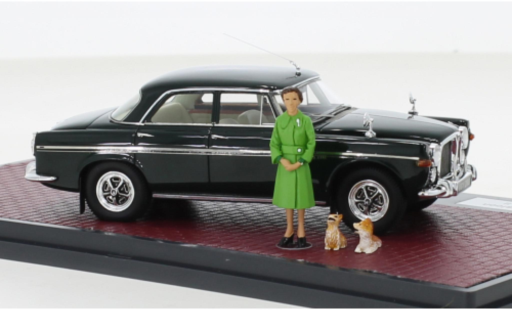 Rover P5B 1/43 Matrix P5b 3.5 Litre verde RHD Queen Elizabeth II. modellino in miniatura