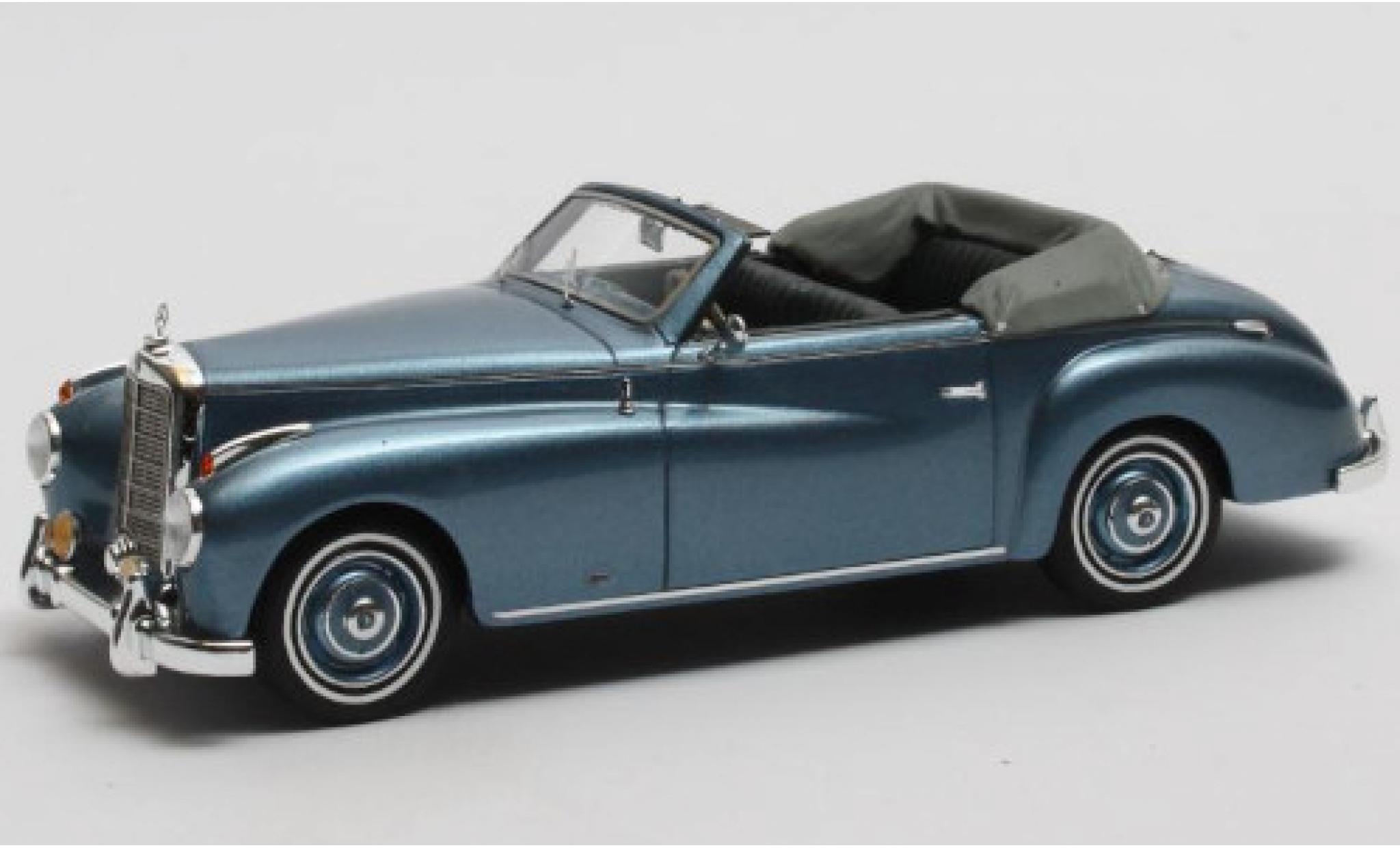 Mercedes 220 1/43 Matrix A Cabriolet Wendler (W187) metallico blu 1952 Verdeck geöffnet modellino in miniatura