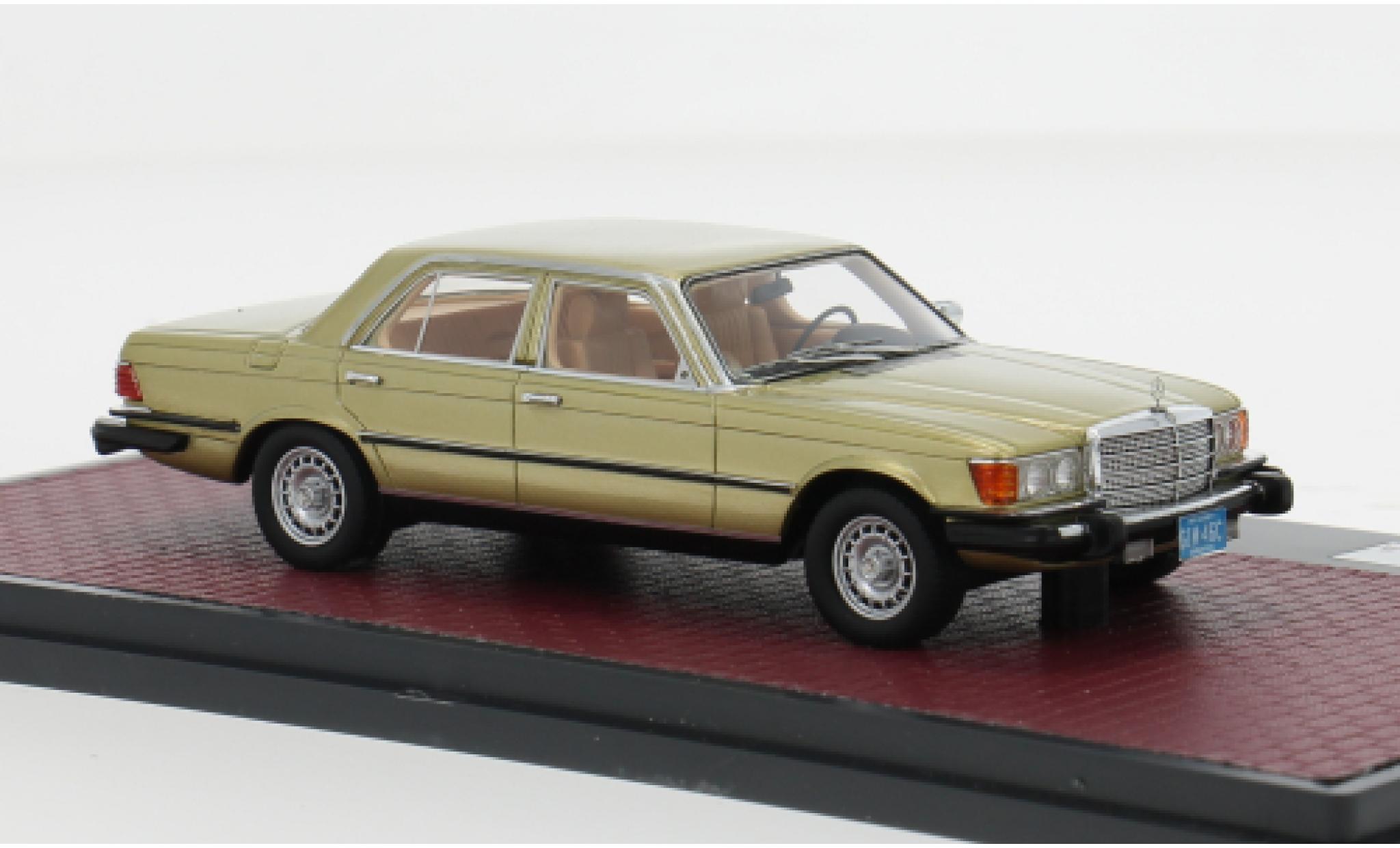 Mercedes 300 1/43 Matrix SD Turbodiesel (W116) USA gold 1978 1:43 modellino in miniatura