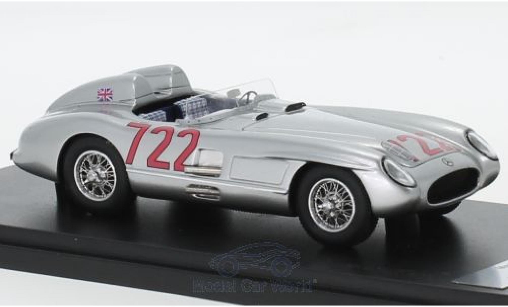 Mercedes 300 1/43 Matrix SLR No.722 Mille Miglia 1955 S.Moss/D.Jenkinson modellino in miniatura