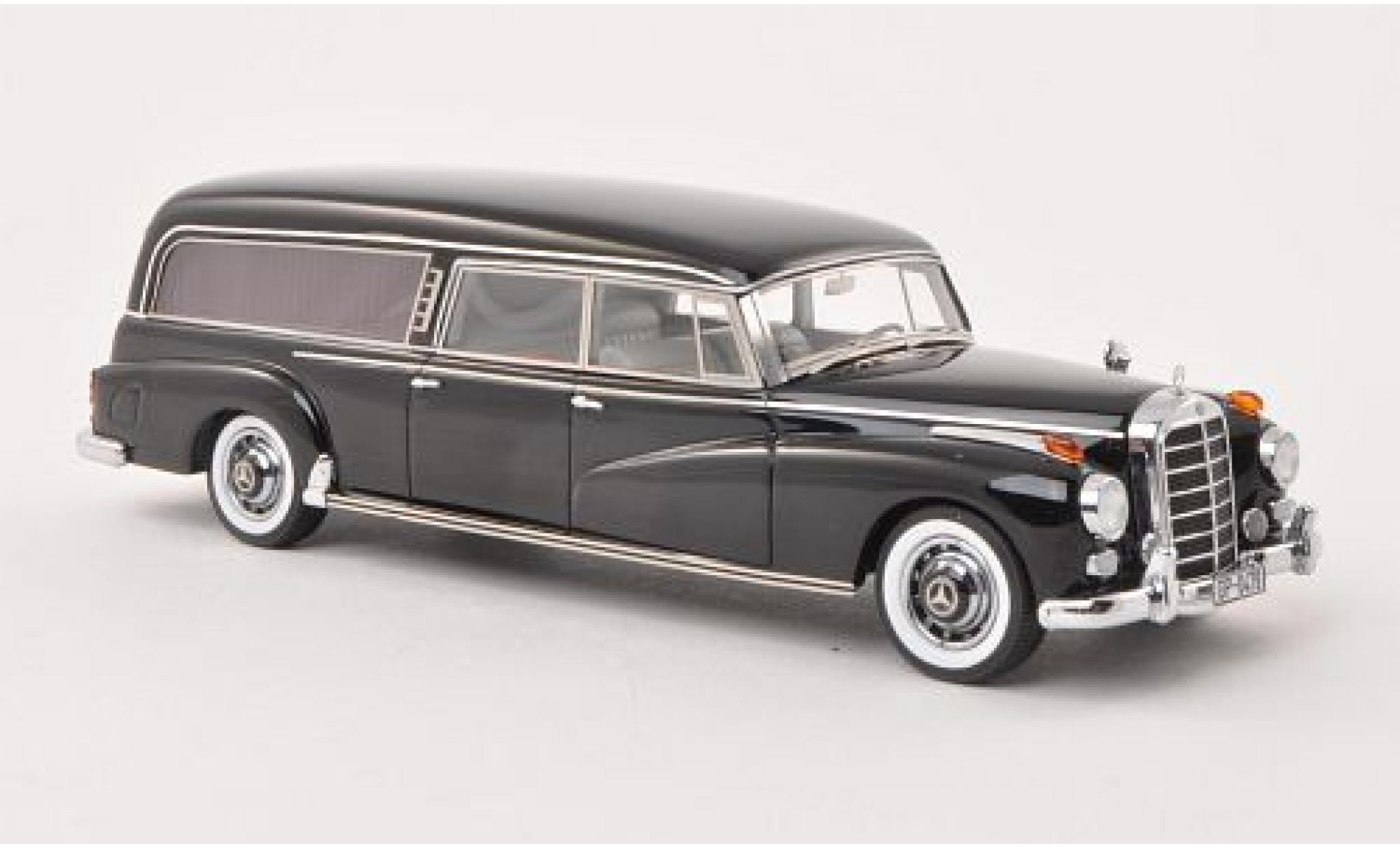 Mercedes 300 1/43 Matrix C (W186) Binz Hearse nero 1956 modellino in miniatura