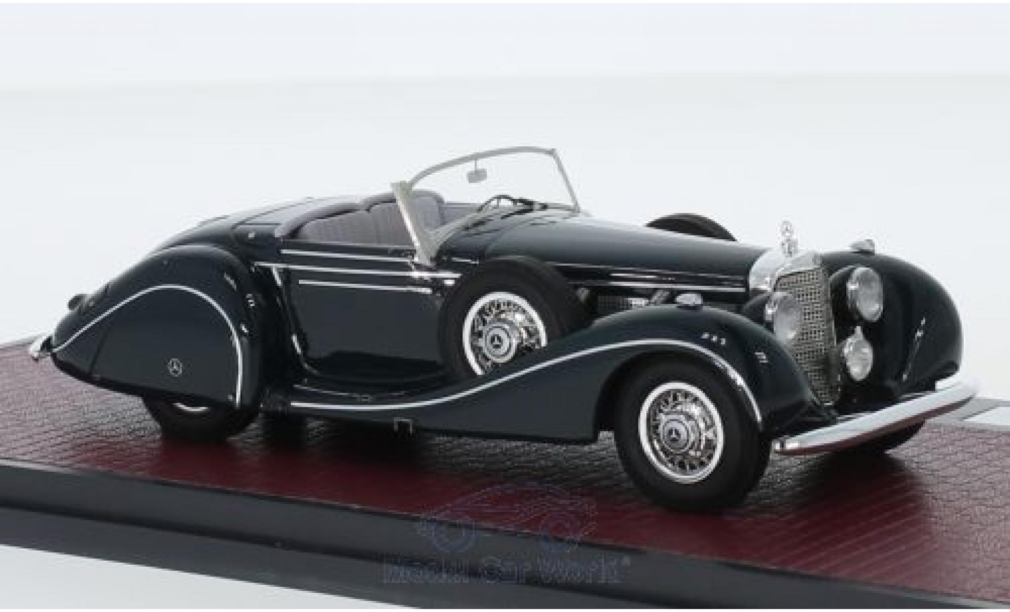 Mercedes 540 1/43 Matrix K Spezialroadster Sindelfingen verde 1939 modellino in miniatura