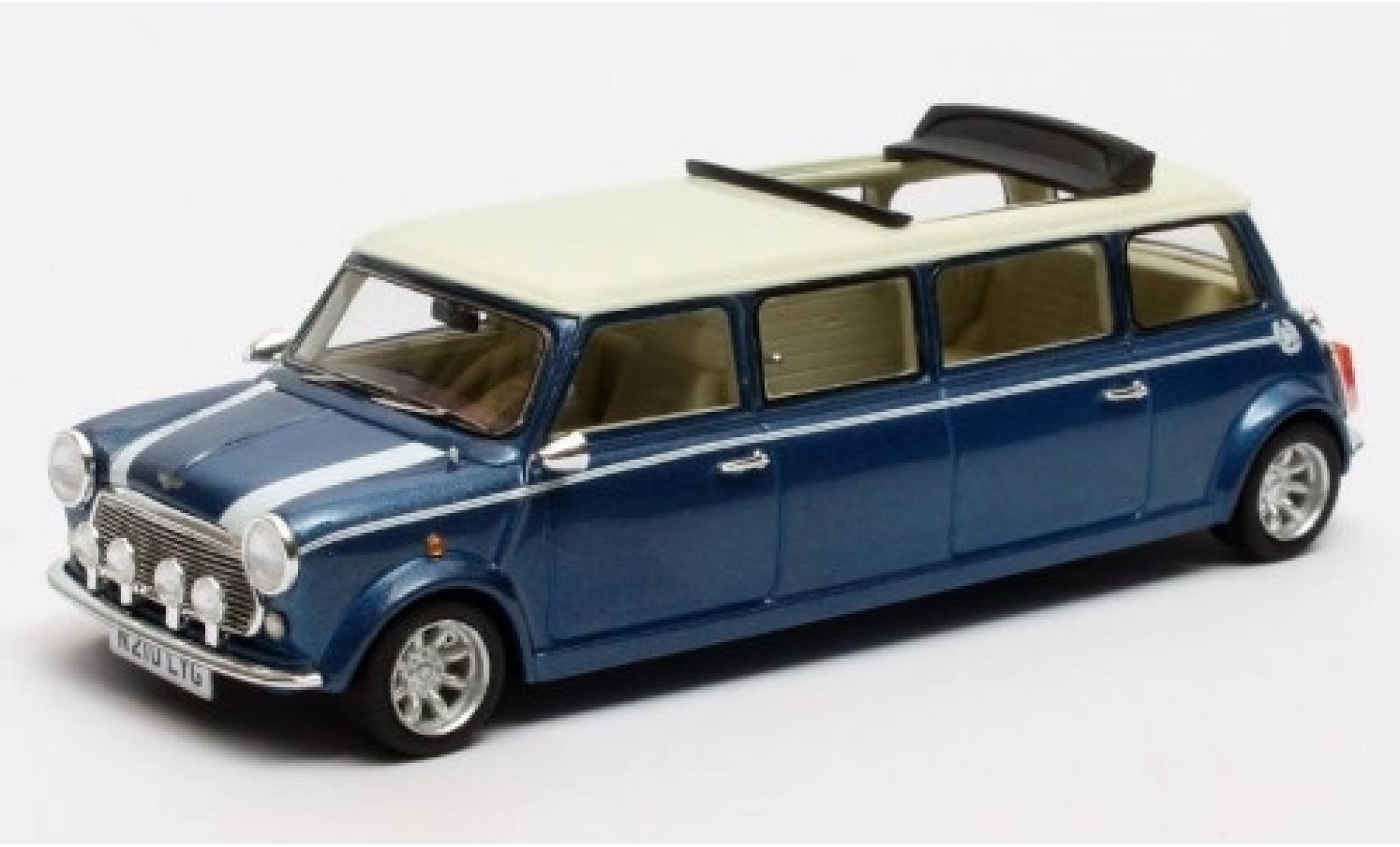 Mini Cooper 1/43 Matrix Limousine metallico blu/bianco RHD 1995 modellino in miniatura