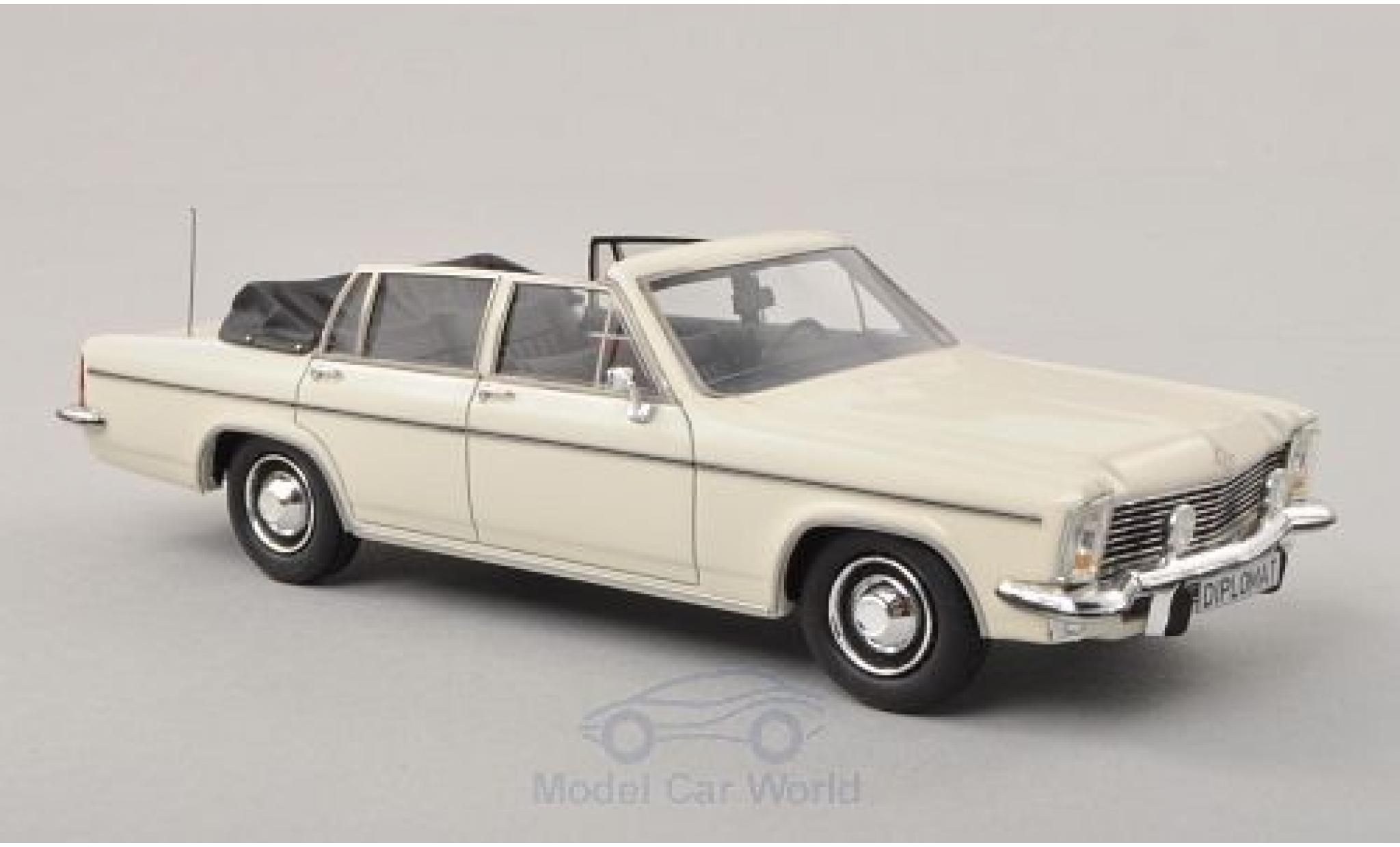 Opel Diplomat 1/43 Matrix B 5.4 Fissore Cabriolet bianco modellino in miniatura