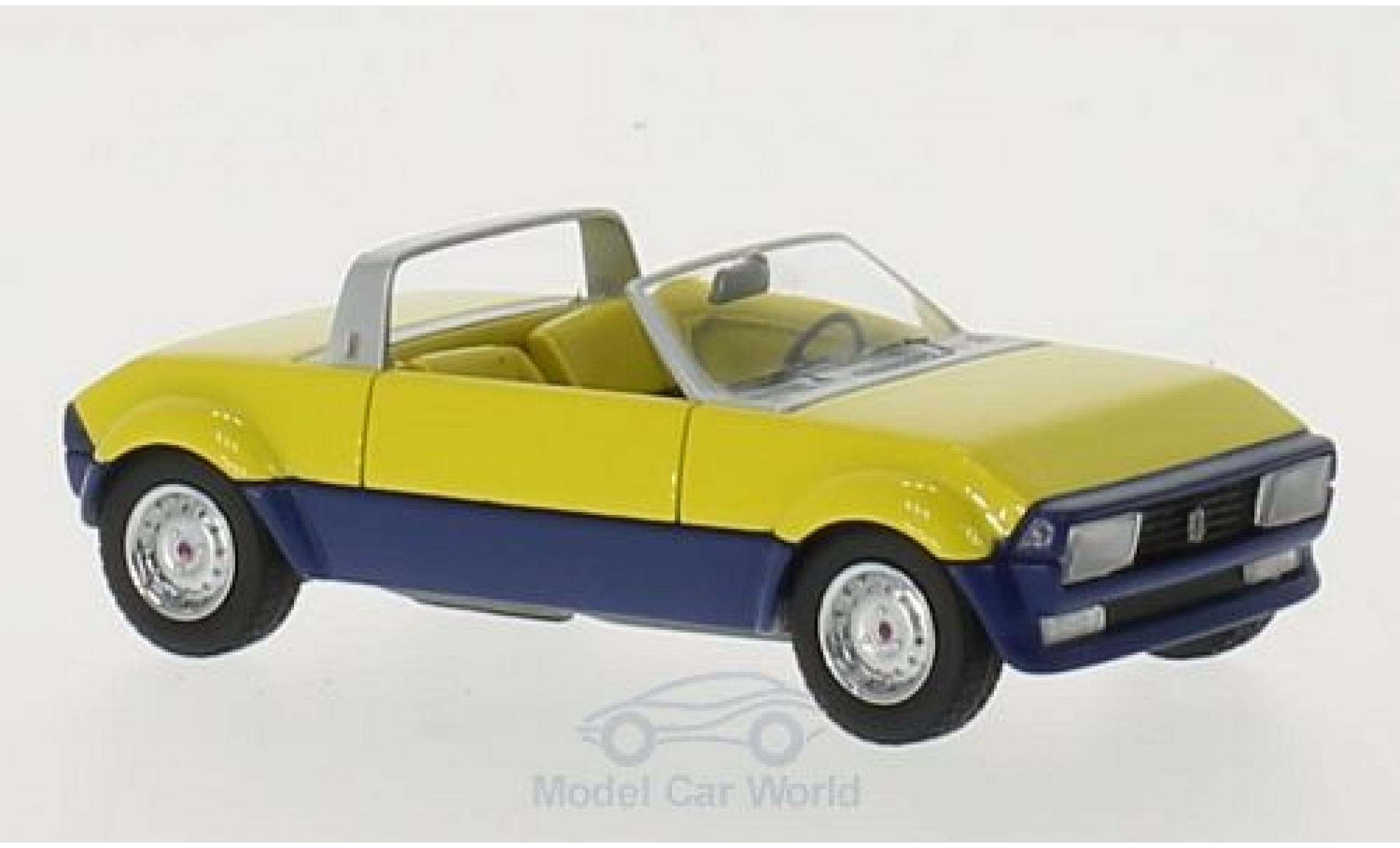 Peugeot 104 1/43 Matrix Peugette by Pininfarina giallo/blu 1976 modellino in miniatura