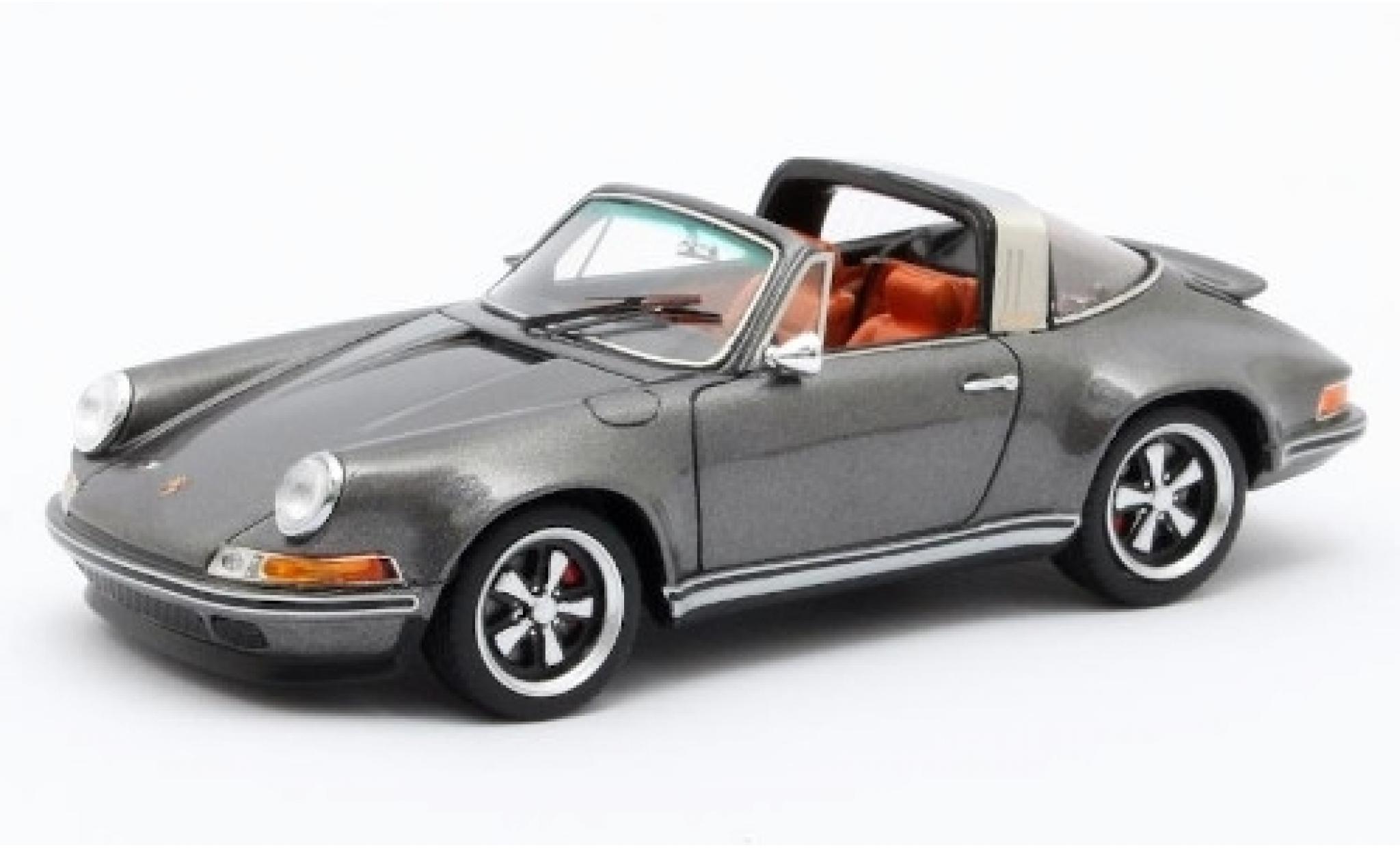 Porsche 911 1/43 Matrix Targa Singer Design metallico grigio modellino in miniatura