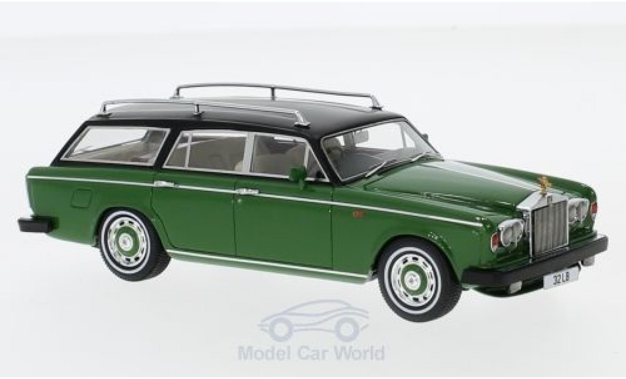 Rolls Royce Silver Shadow 1/43 Matrix Panelcraft Estate verde/nero RHD 1980 modellino in miniatura