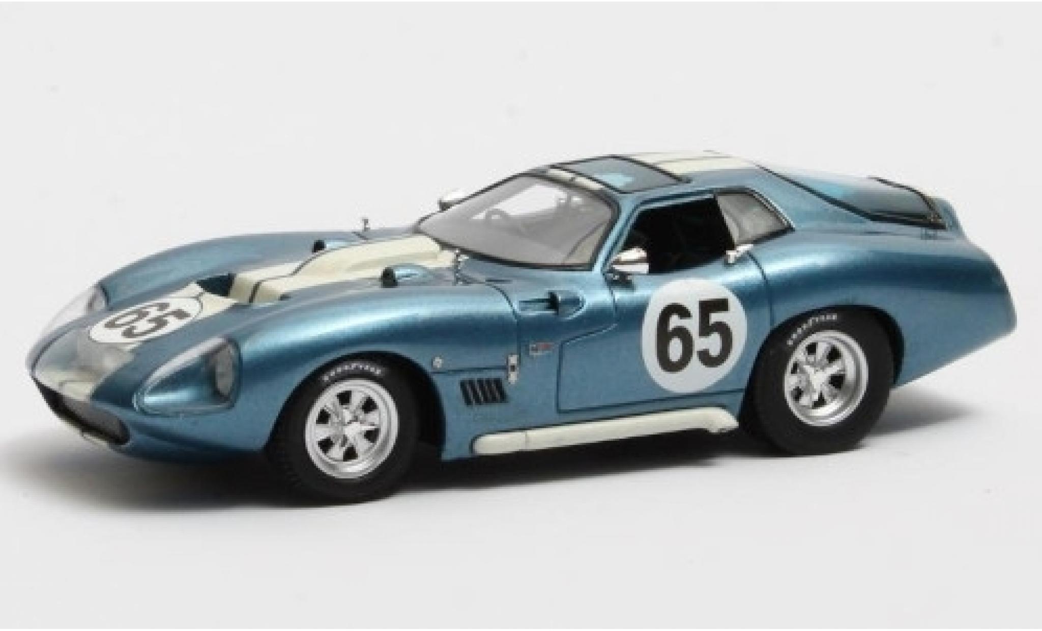 Shelby Cobra 1/43 Matrix Daytona Prossootype metallico blu/bianco RHD No.65 1965 modellino in miniatura
