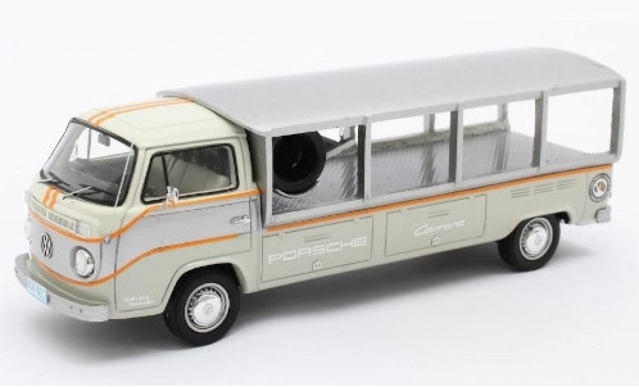 Volkswagen T2 1/43 Matrix Renntransporter grigio/bianco RHD 1976 modellino in miniatura