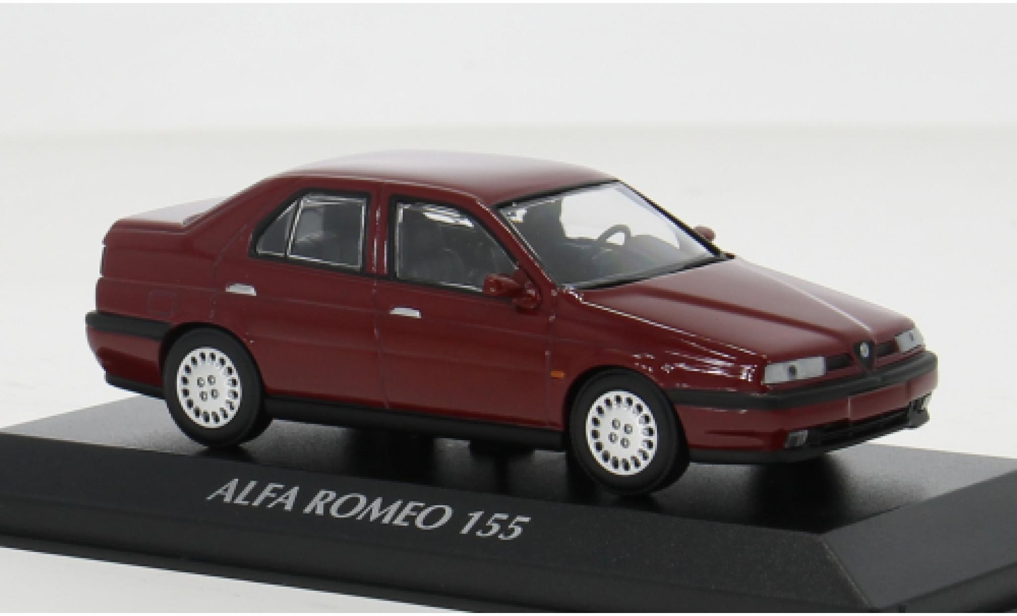 Alfa Romeo 155 1/43 Maxichamps rot 1992 1:43 modellino in miniatura