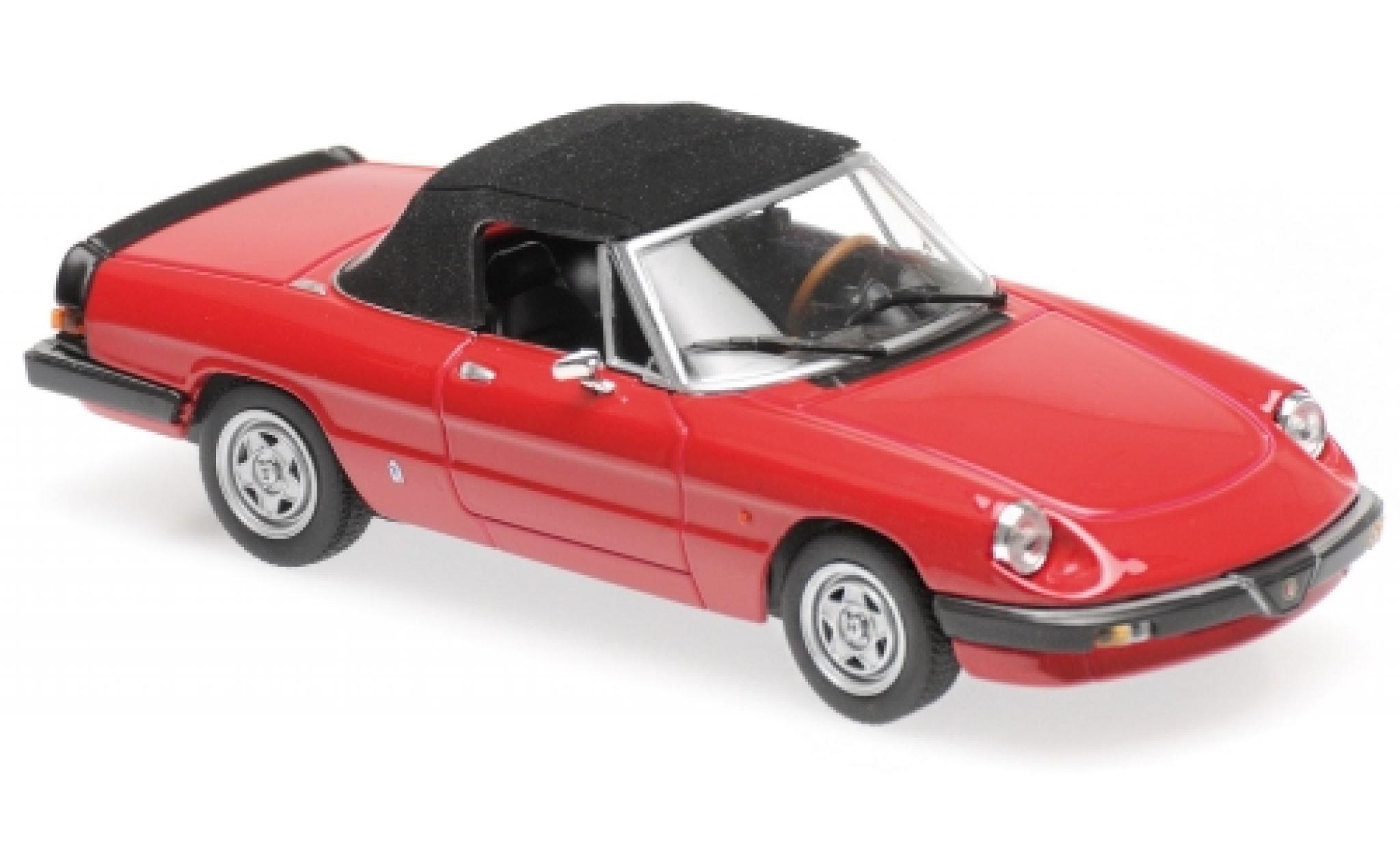 Alfa Romeo Spider 1/43 Maxichamps rosso 1983 modellino in miniatura