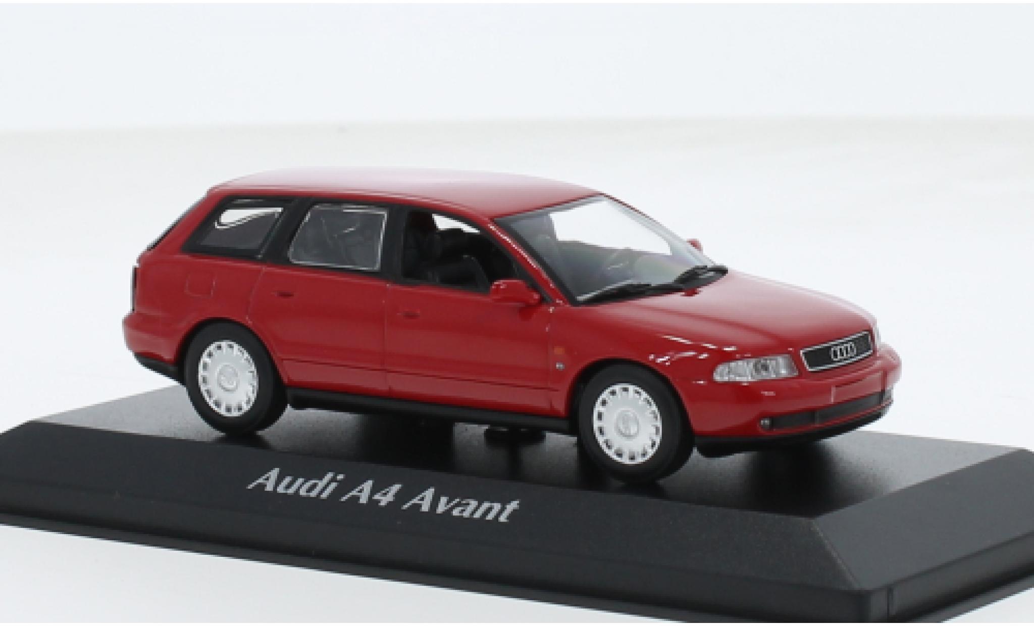 Audi A4 1/43 Maxichamps Avant rot 1995 1:43 modellino in miniatura