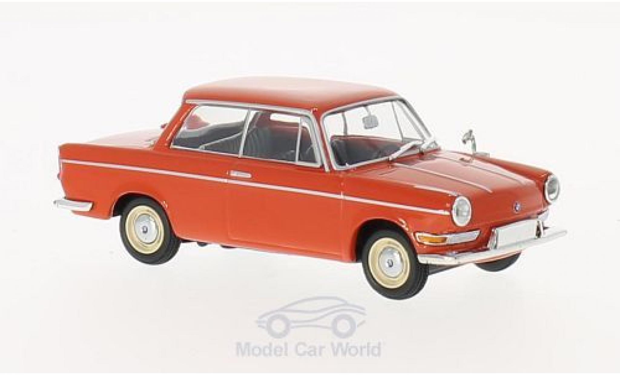 Bmw 700 1/43 Maxichamps LS rosso 1960 modellino in miniatura