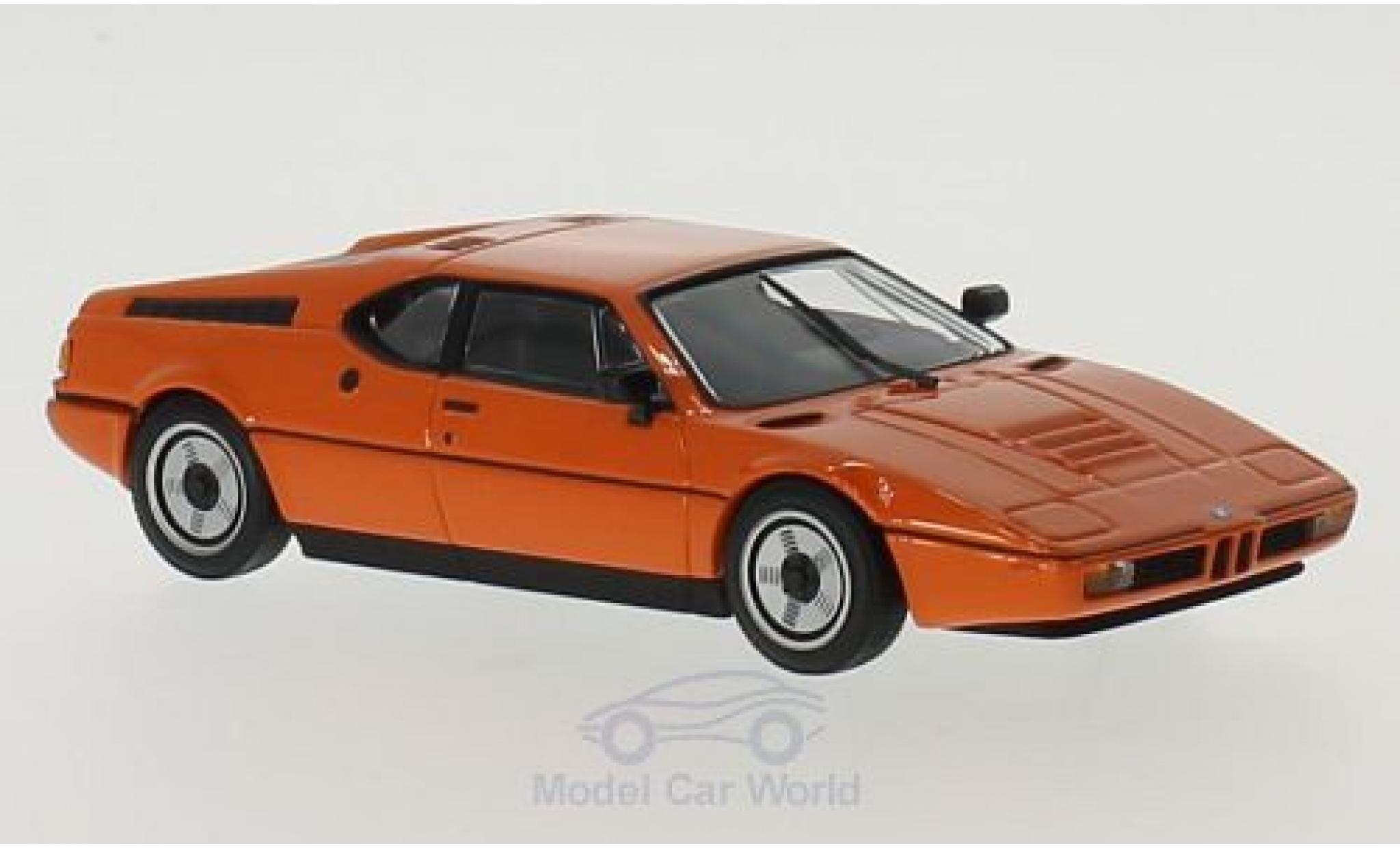 Bmw M1 1979 1/43 Maxichamps orange 1979 modellino in miniatura