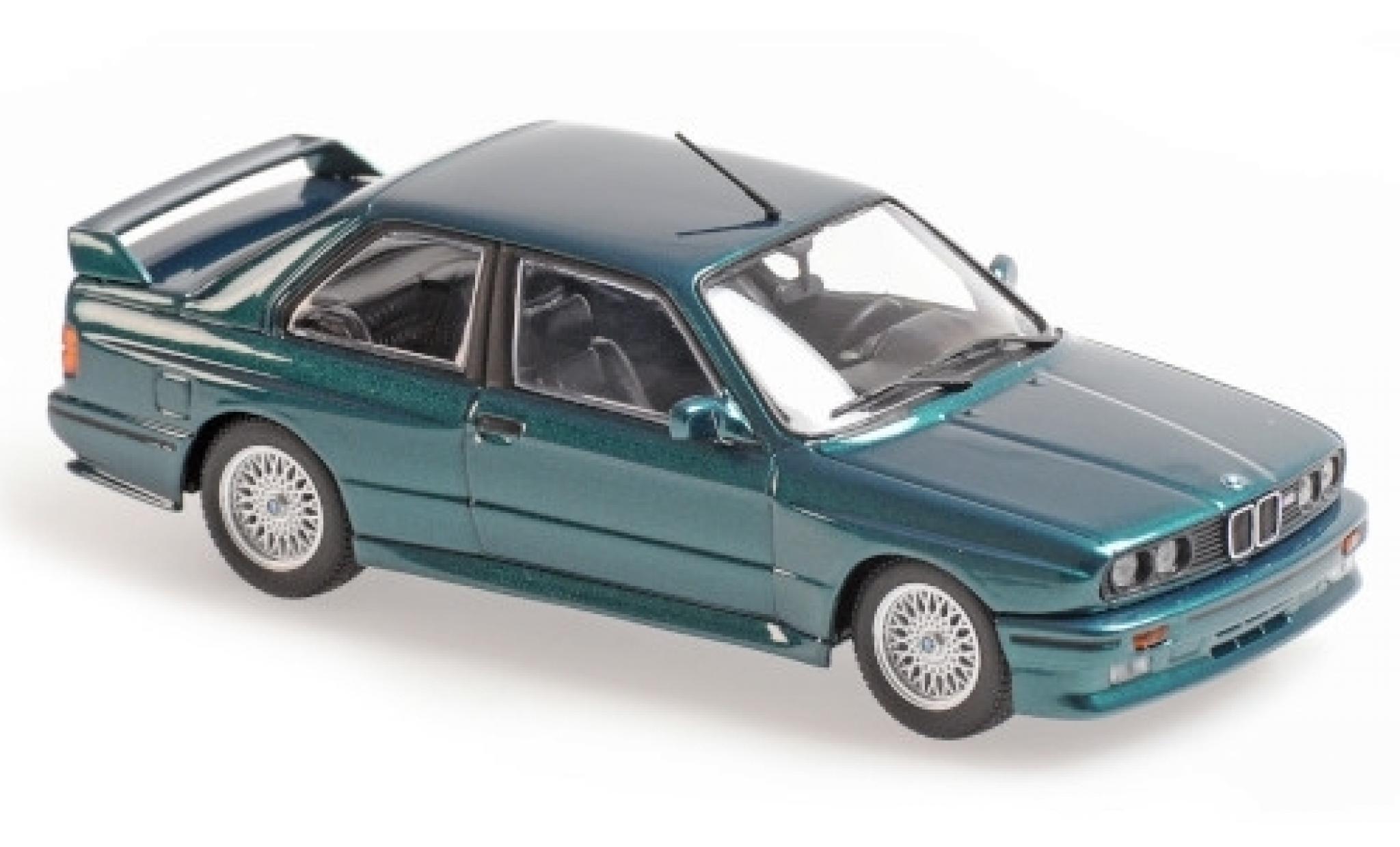 Bmw M3 1/43 Maxichamps (E30) metallico verde 1987 modellino in miniatura