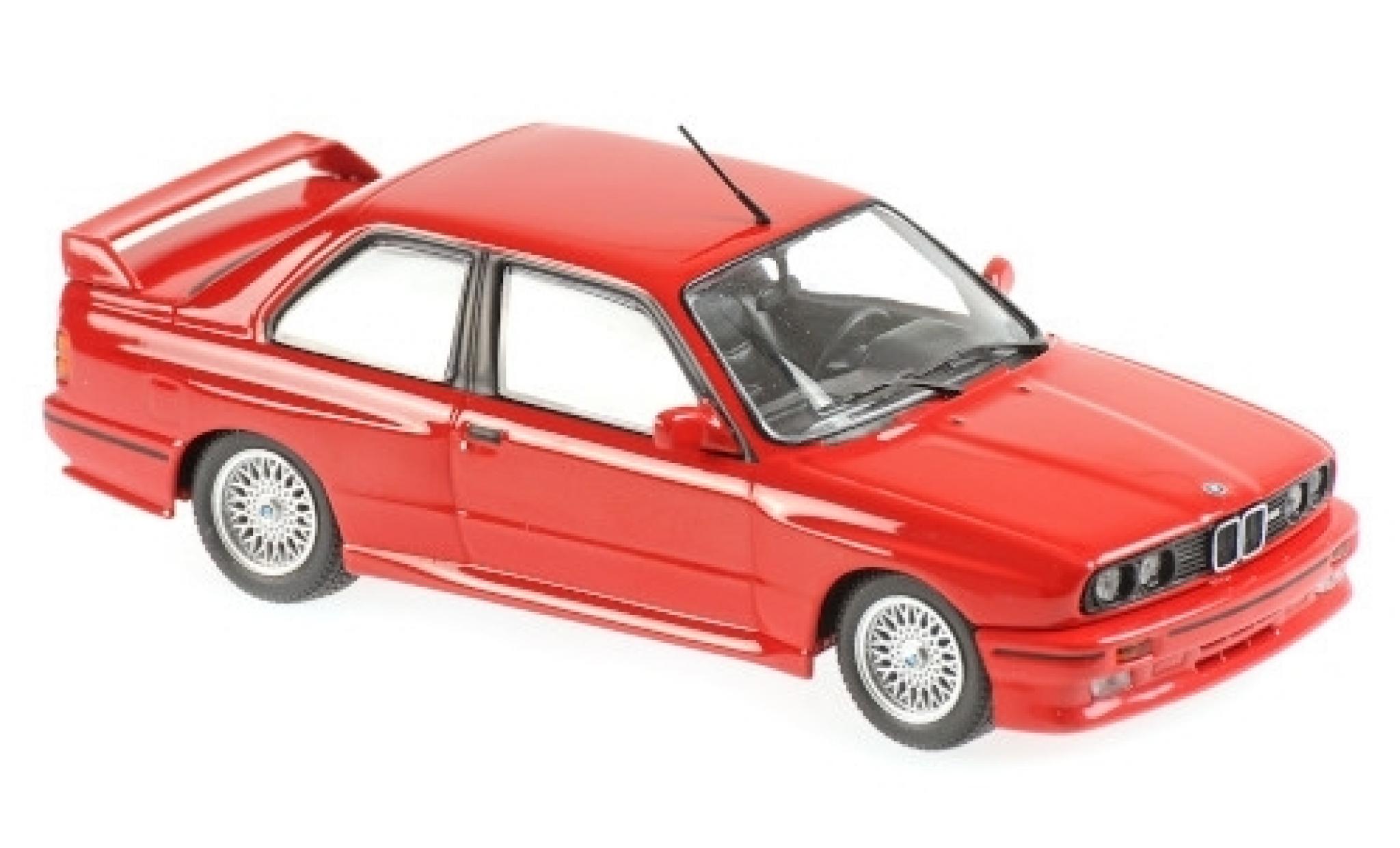 Bmw M3 1/43 Maxichamps (E30) rosso 1987 modellino in miniatura