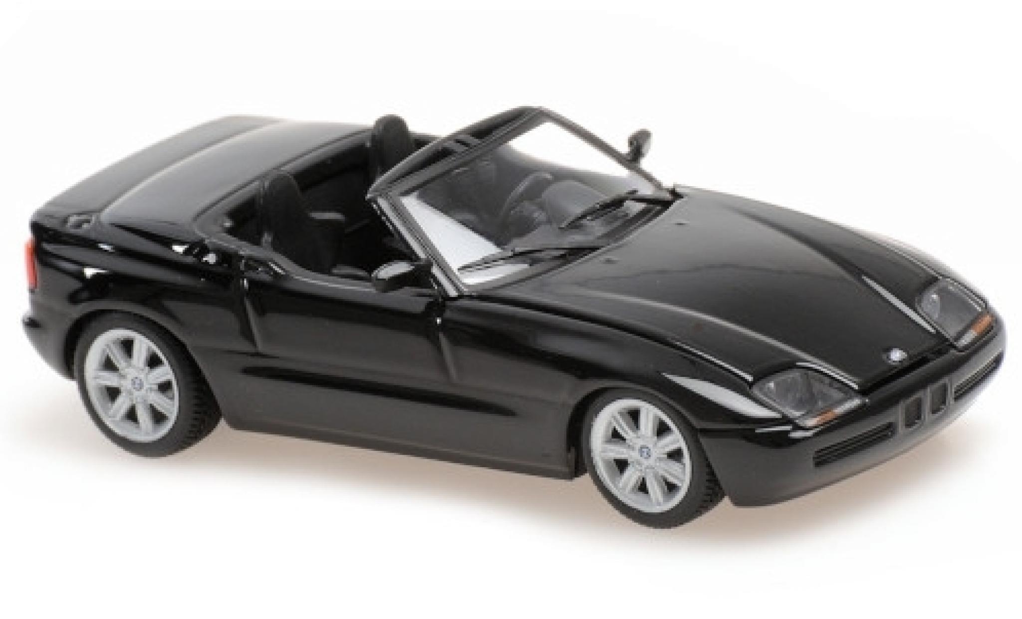 Bmw Z1 1/43 Maxichamps (E30 Z) metallico nero 1991 modellino in miniatura