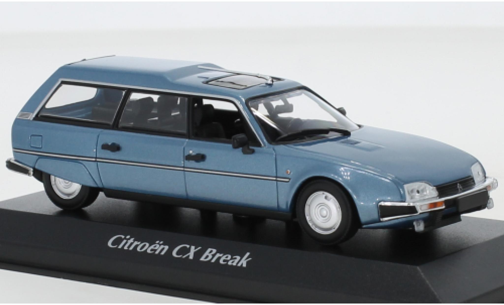 Citroen CX 1/43 Maxichamps Break metallico blu 1980 modellino in miniatura