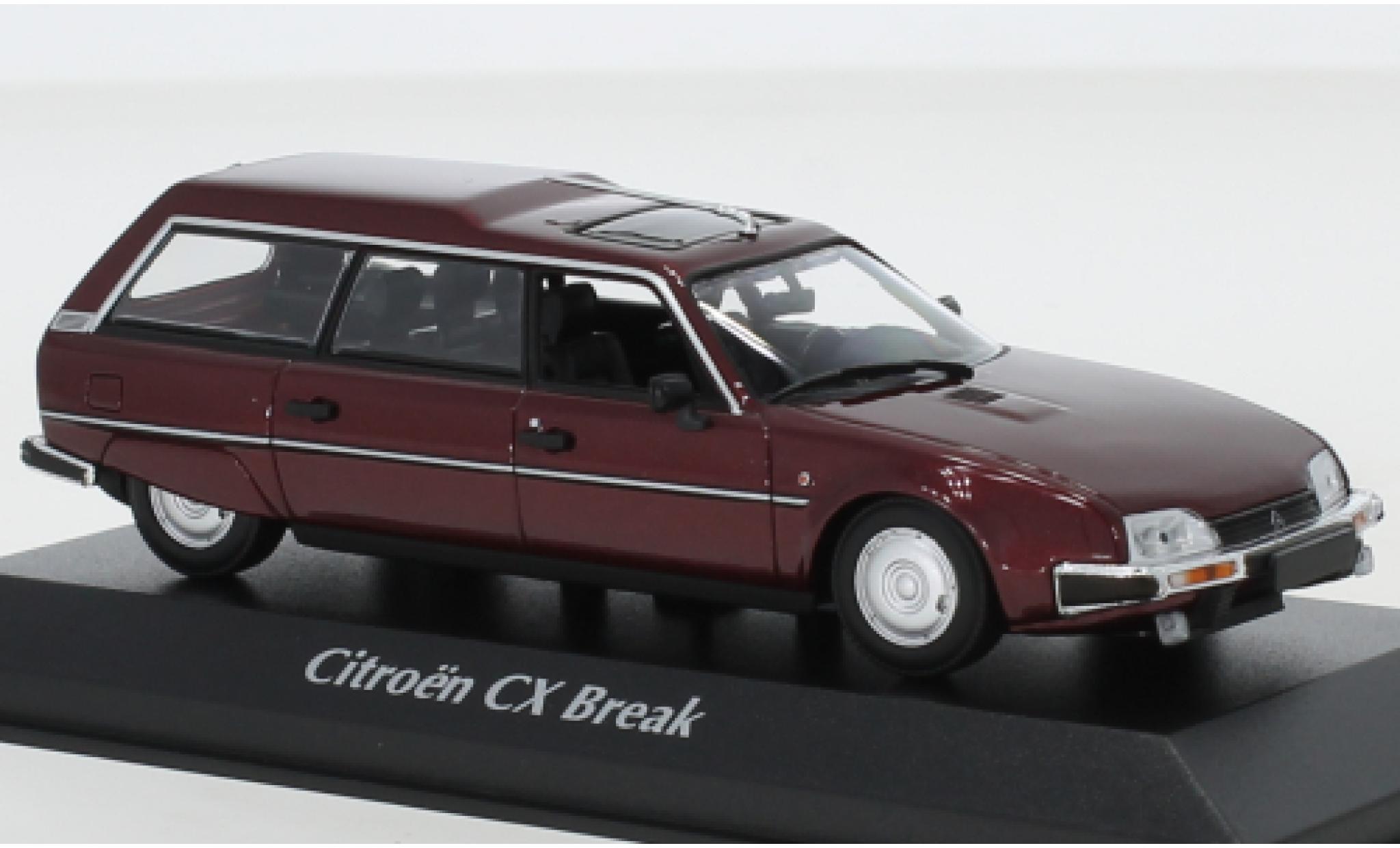 Citroen CX 1/43 Maxichamps Break metallico rosso 1980 modellino in miniatura