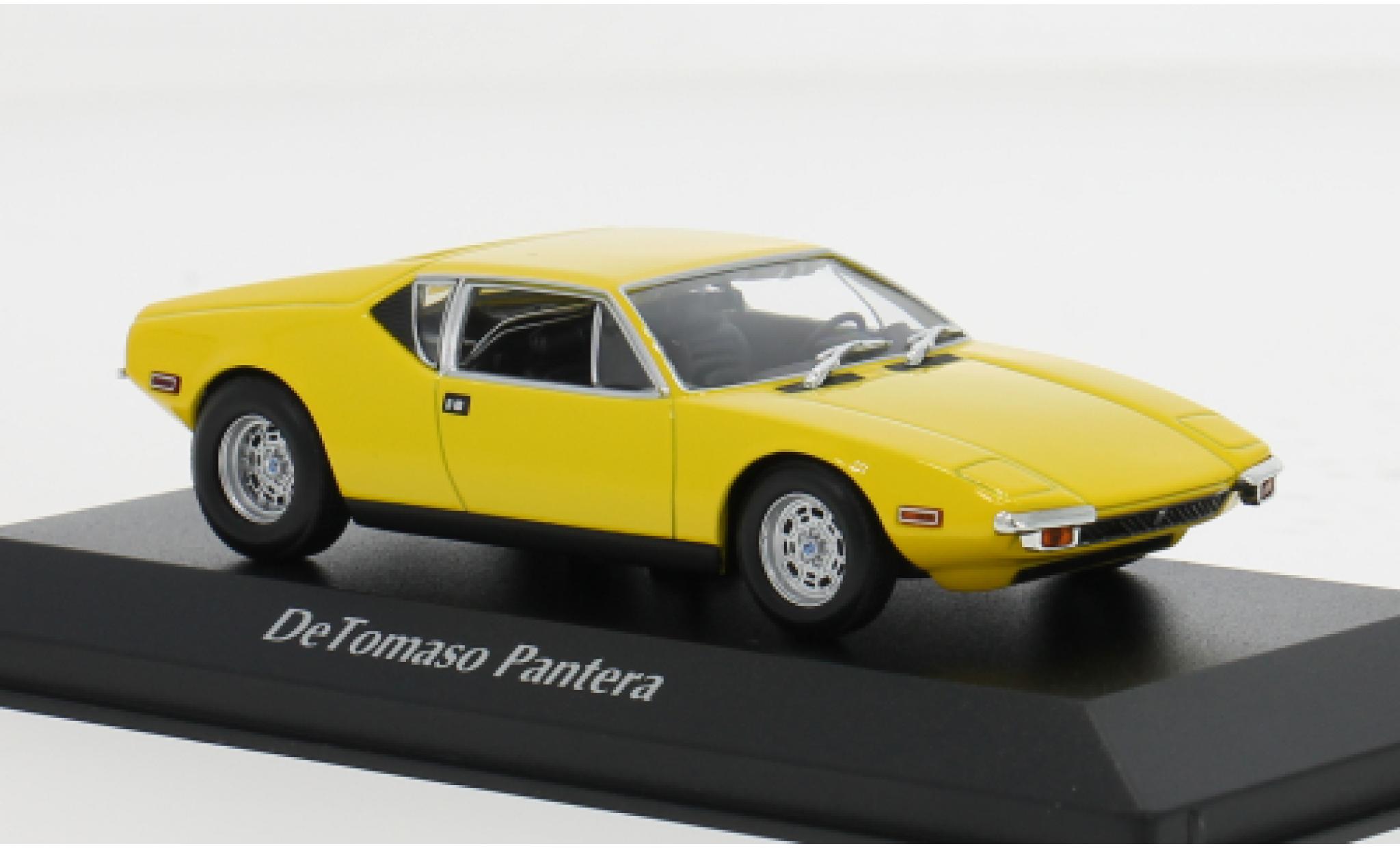 De Tomaso Pantera 1/43 Maxichamps gelb 1972 1:43 modellino in miniatura