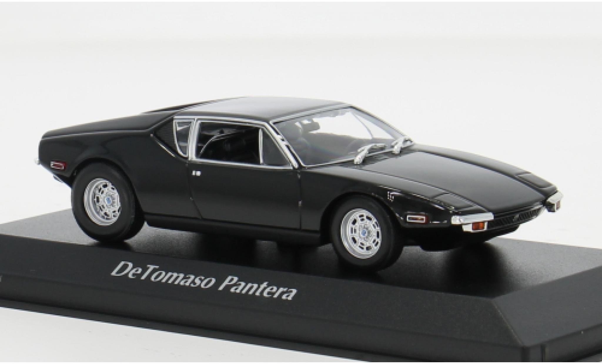 De Tomaso Pantera 1/43 Maxichamps schwarz 1972 1:43 modellino in miniatura