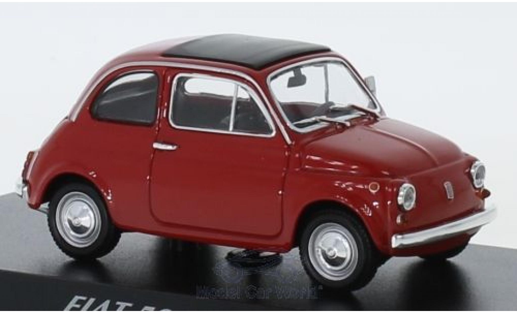 Fiat 500 1/43 Maxichamps L rosso 1965 modellino in miniatura