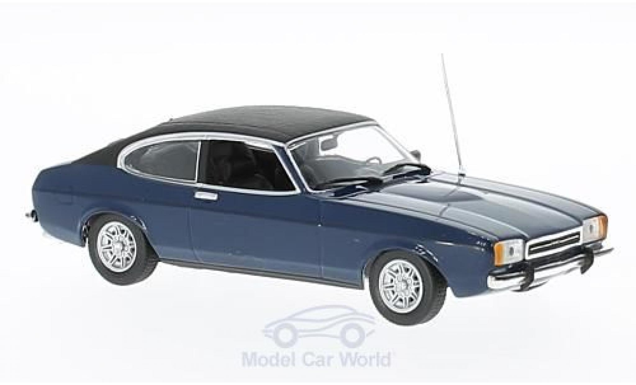 Ford Capri 1974 1/43 Maxichamps II 2.3 GT blu/nero 1974 modellino in miniatura