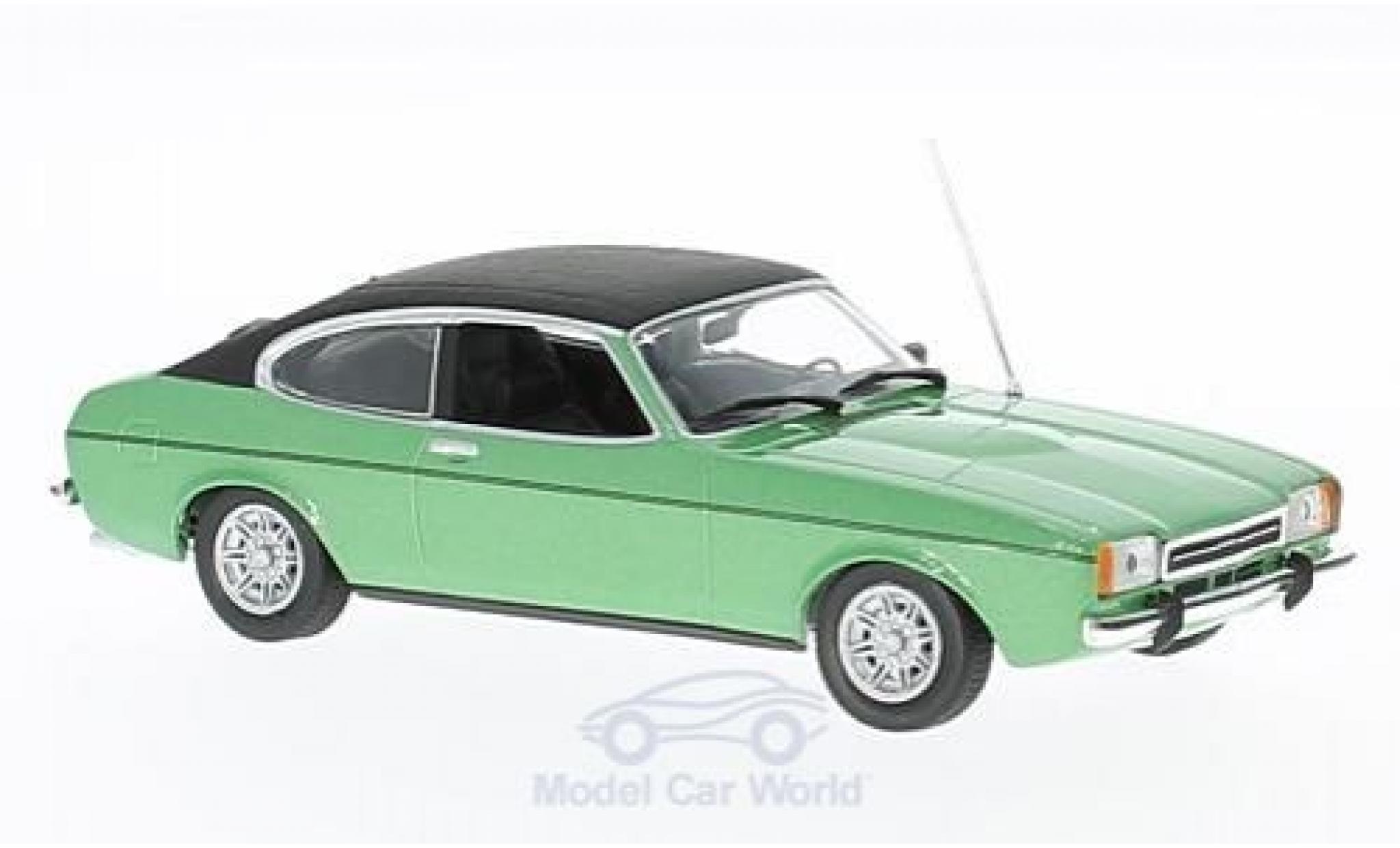 Ford Capri 1974 1/43 Maxichamps II 2.3 GT metallico verde/nero 1974 modellino in miniatura