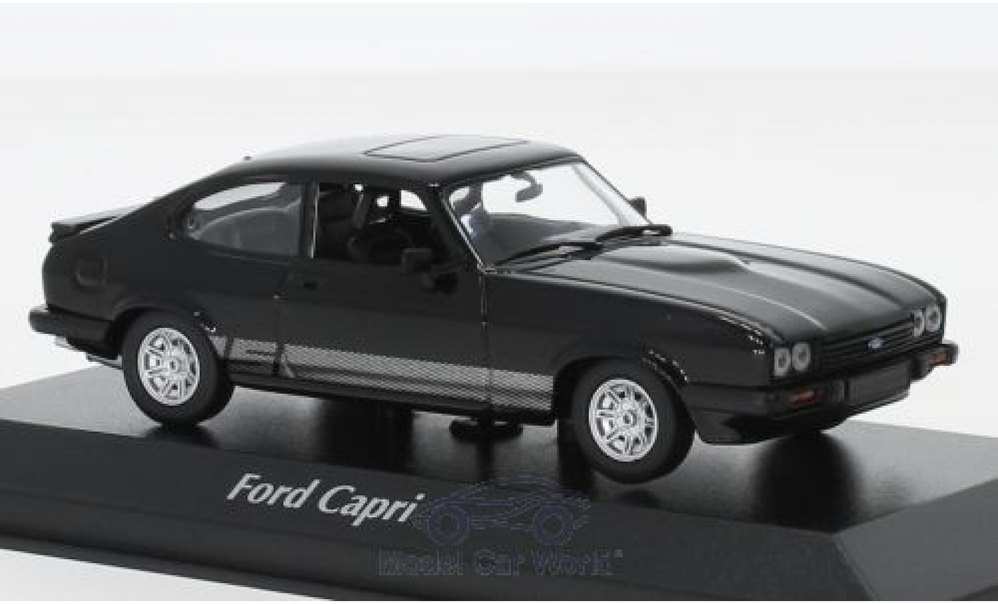 Ford Capri 1/43 Maxichamps MKIII 3.0 S nero 1982 modellino in miniatura