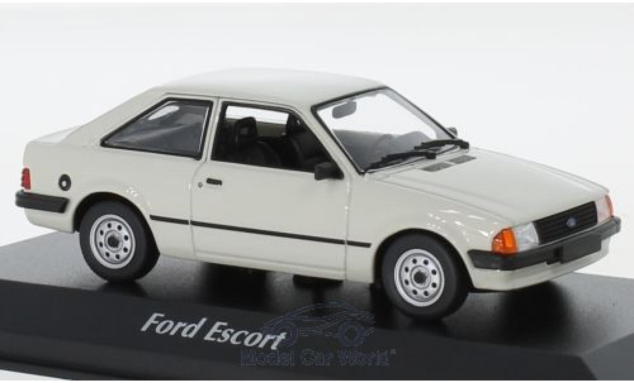 Ford Escort 1/43 Maxichamps MK III grigio 1981 modellino in miniatura