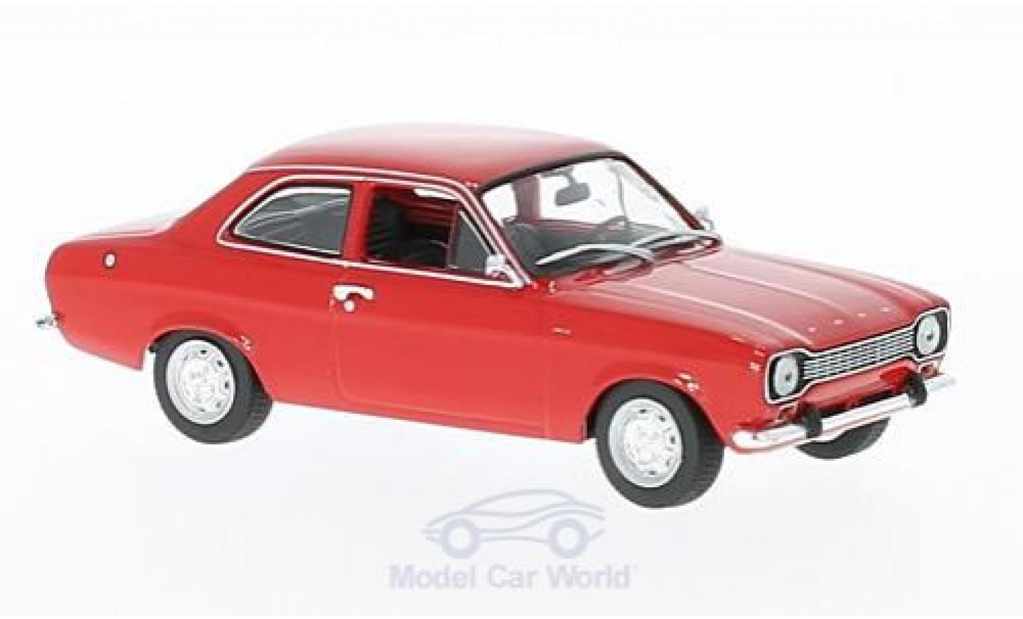 Ford Escort MKI 1/43 Maxichamps MKI rosso 1968 modellino in miniatura