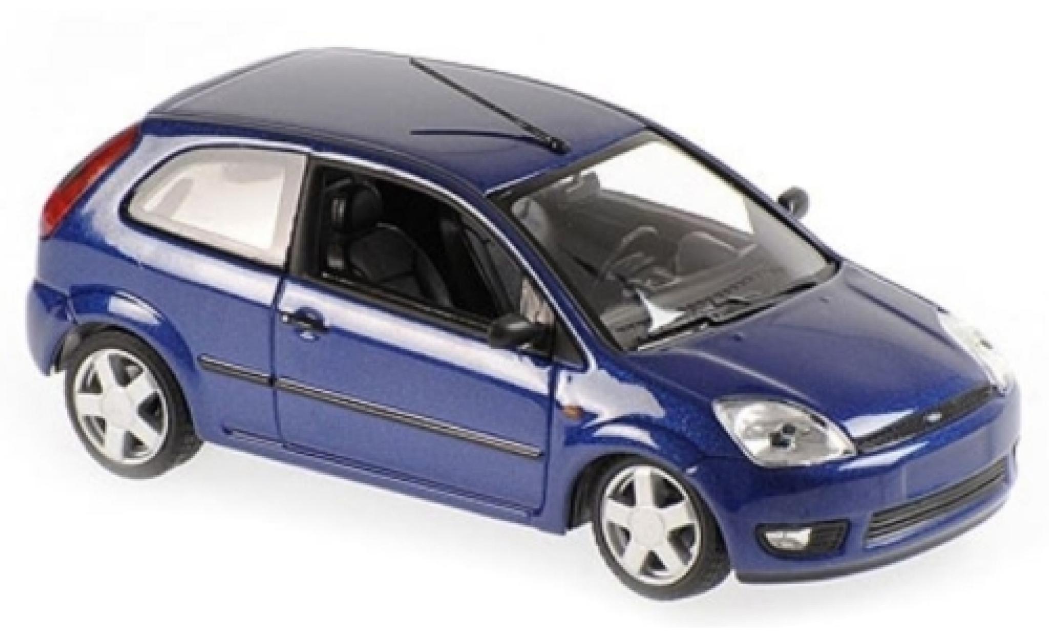 Ford Fiesta 1/43 Maxichamps metallise blau 2002 1:43 modellino in miniatura