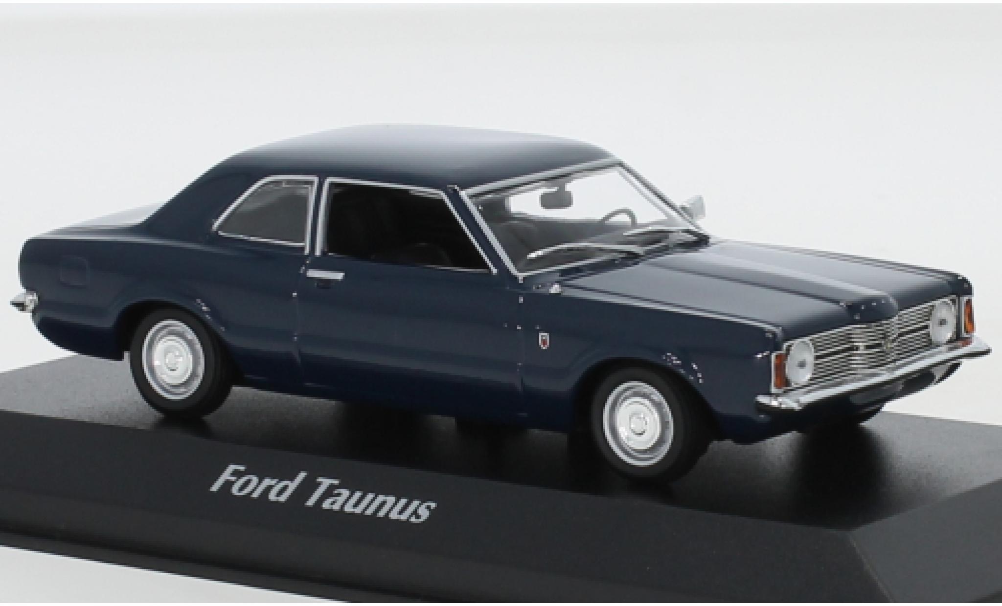 Ford Taunus 1/43 Maxichamps (TCI) blu 1970 modellino in miniatura