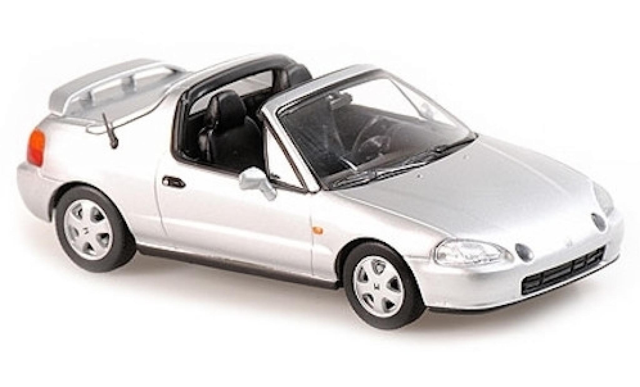 Honda CR-X 1/43 Maxichamps del Sol grigio 1992 modellino in miniatura